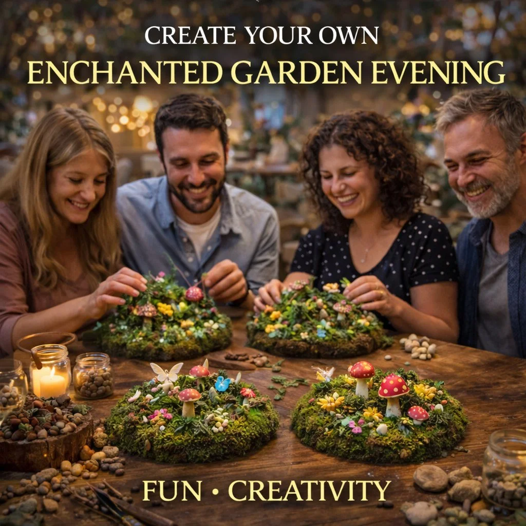 ✨ Create Your Own Enchanted Garden Evening ✨

An evening just for you&hellip;
Slow down, switch off, and get creative 🌿

Join us at The Tea Rooms to design your own mini enchanted garden &ndash; think moss, toadstools, tiny details and a little bit 