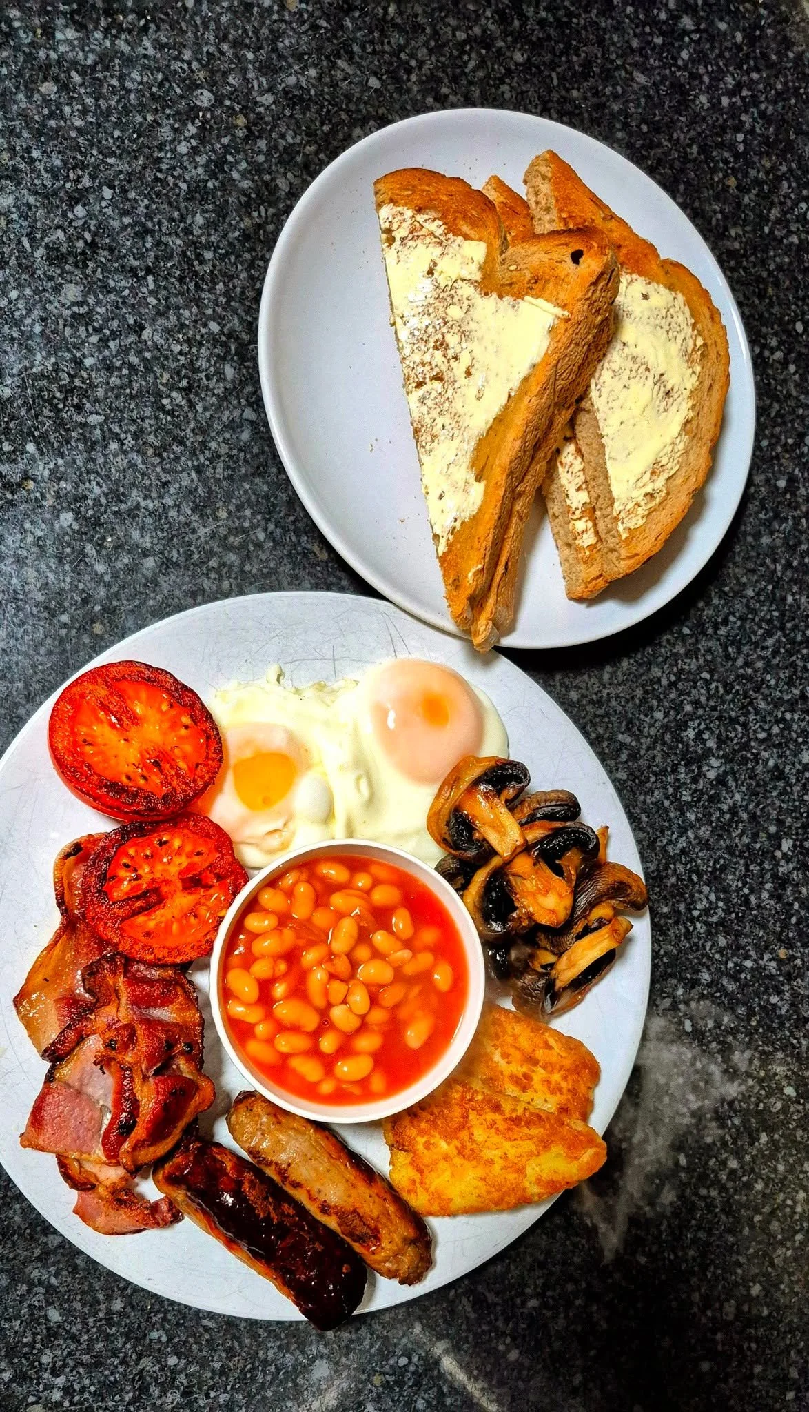 🍳 Start Your Day the Tea Rooms Way 🍳

There's something comforting about a proper Full English Breakfast.

Crispy bacon, sausages, eggs cooked just how you like them, hash browns, baked beans, mushrooms, grilled tomatoes and thick slices of buttere