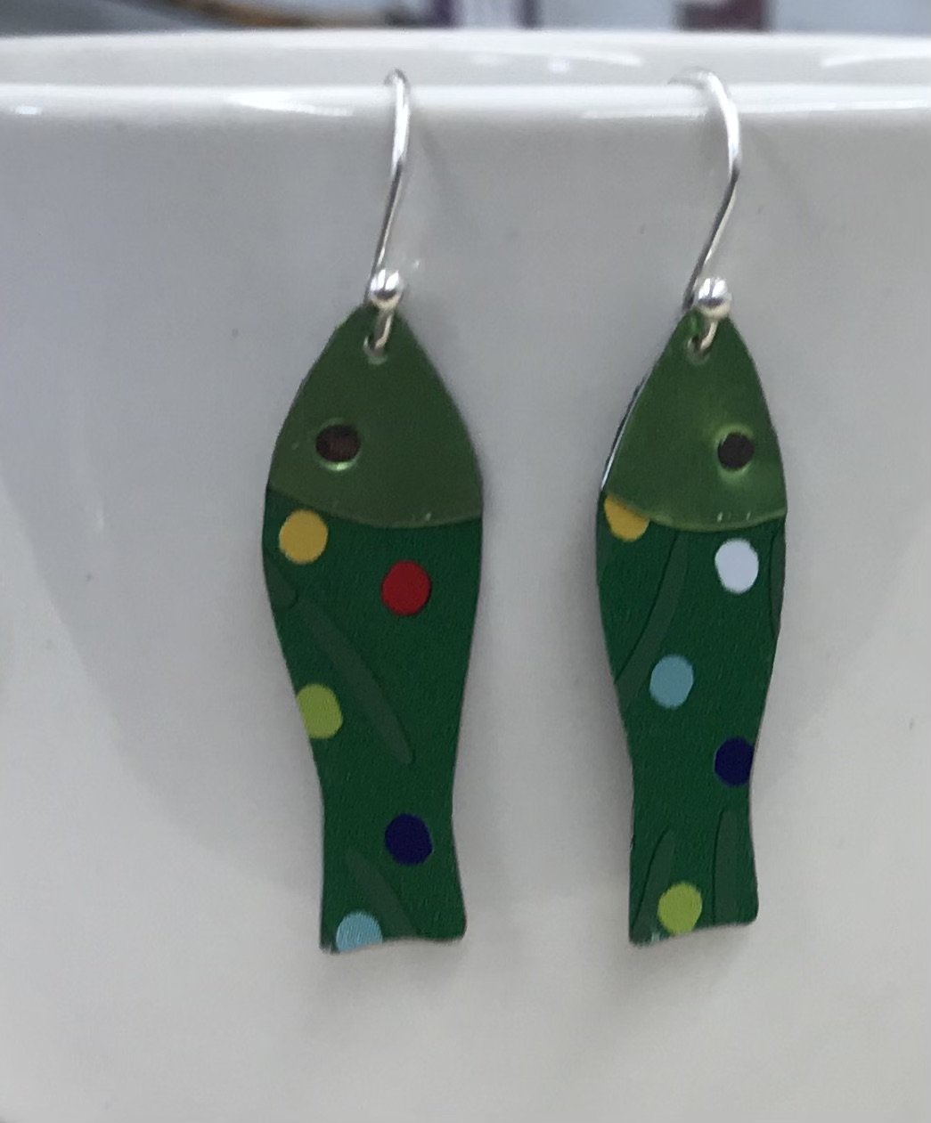  Spotted fish earrings, 2023