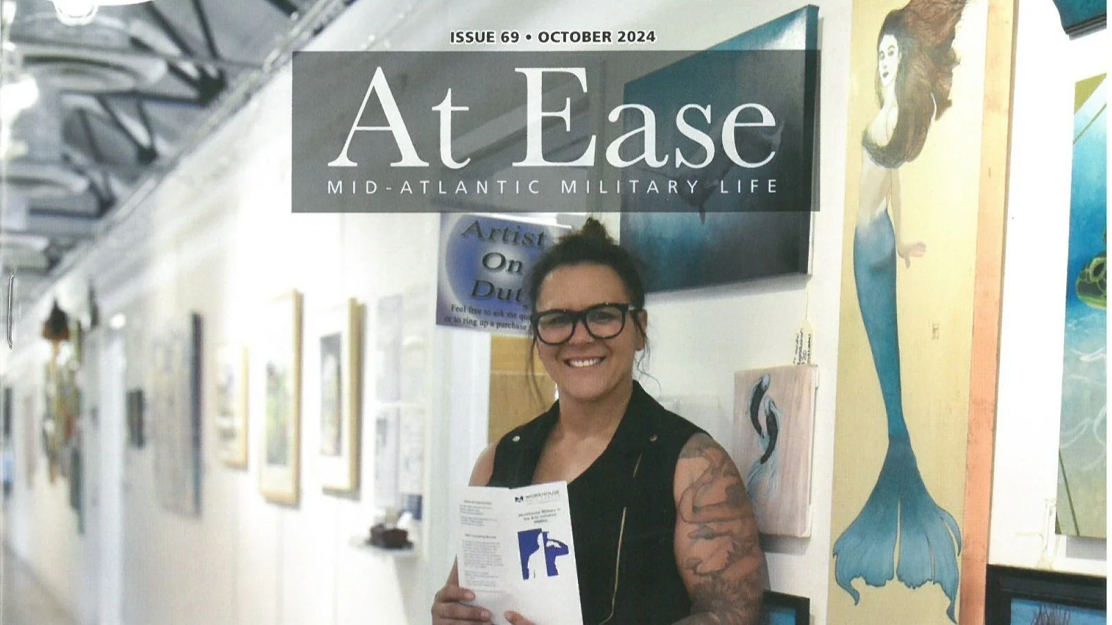 At Ease Magazine Features Workhouse Military in the Arts Initiative as Cover Story