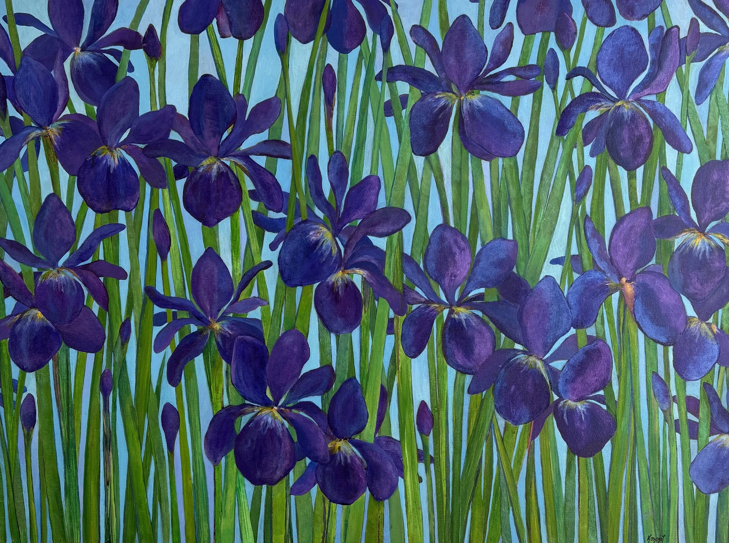 Siberian Irises_Karen Kozojet Ching_Acylic_40x30 (2).jpeg