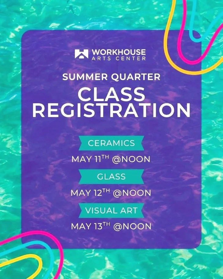🔥Ready to try something new this summer?🔥

Summer Quarter Glass Class Registration opens May 12 at noon at Workhouse Arts Center!

Whether you&rsquo;re brand new to glass or ready to build your skills, our glass classes are a great way to learn, cr