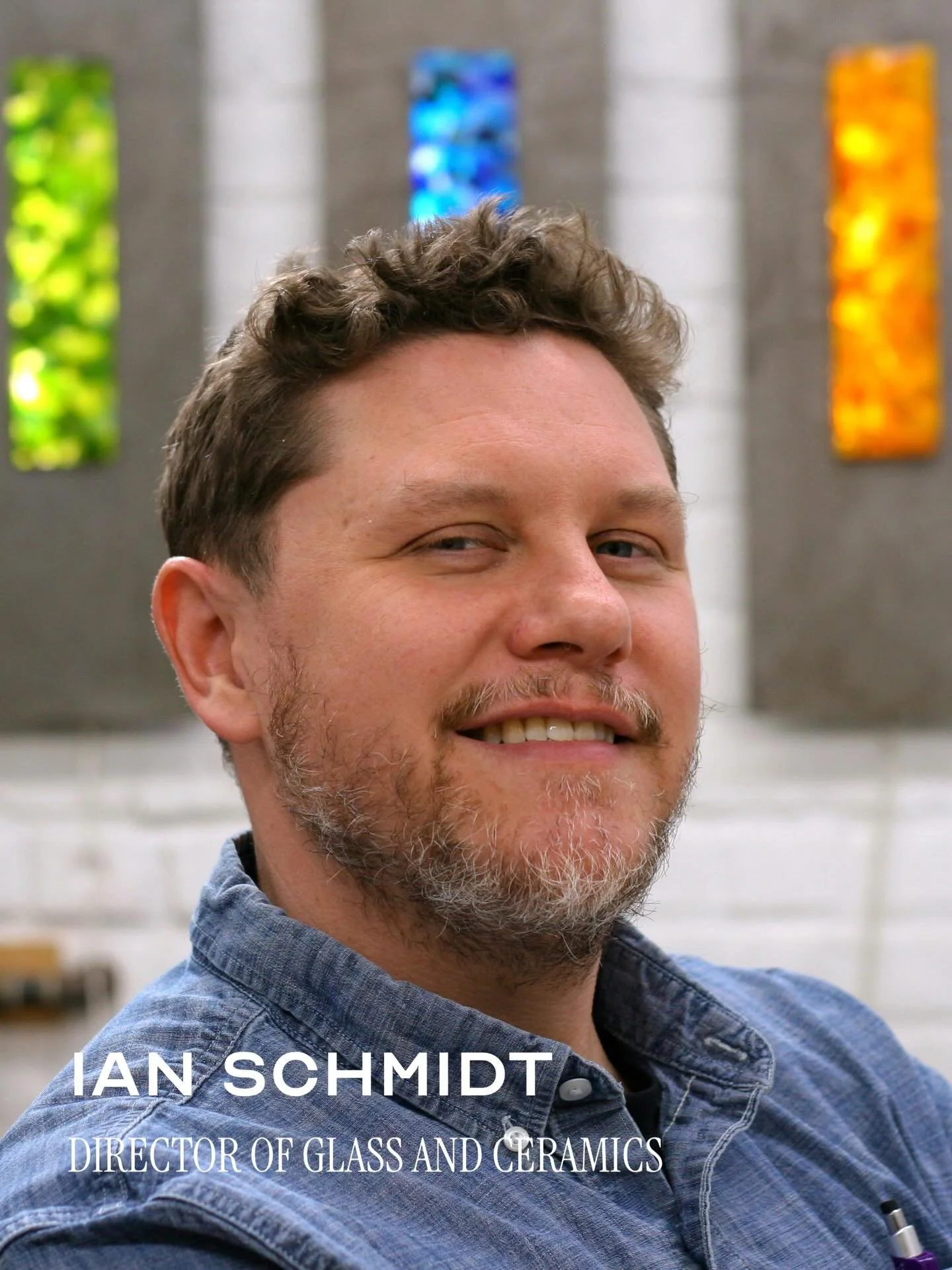 Meet Ian Schmidt, our Director of Glass and Ceramics!

Ian joined the Workhouse Arts Foundation in January 2024 and brings over 20 years of experience in the glass and ceramics field. He&rsquo;s a second-generation glassblower trained in the Venetian