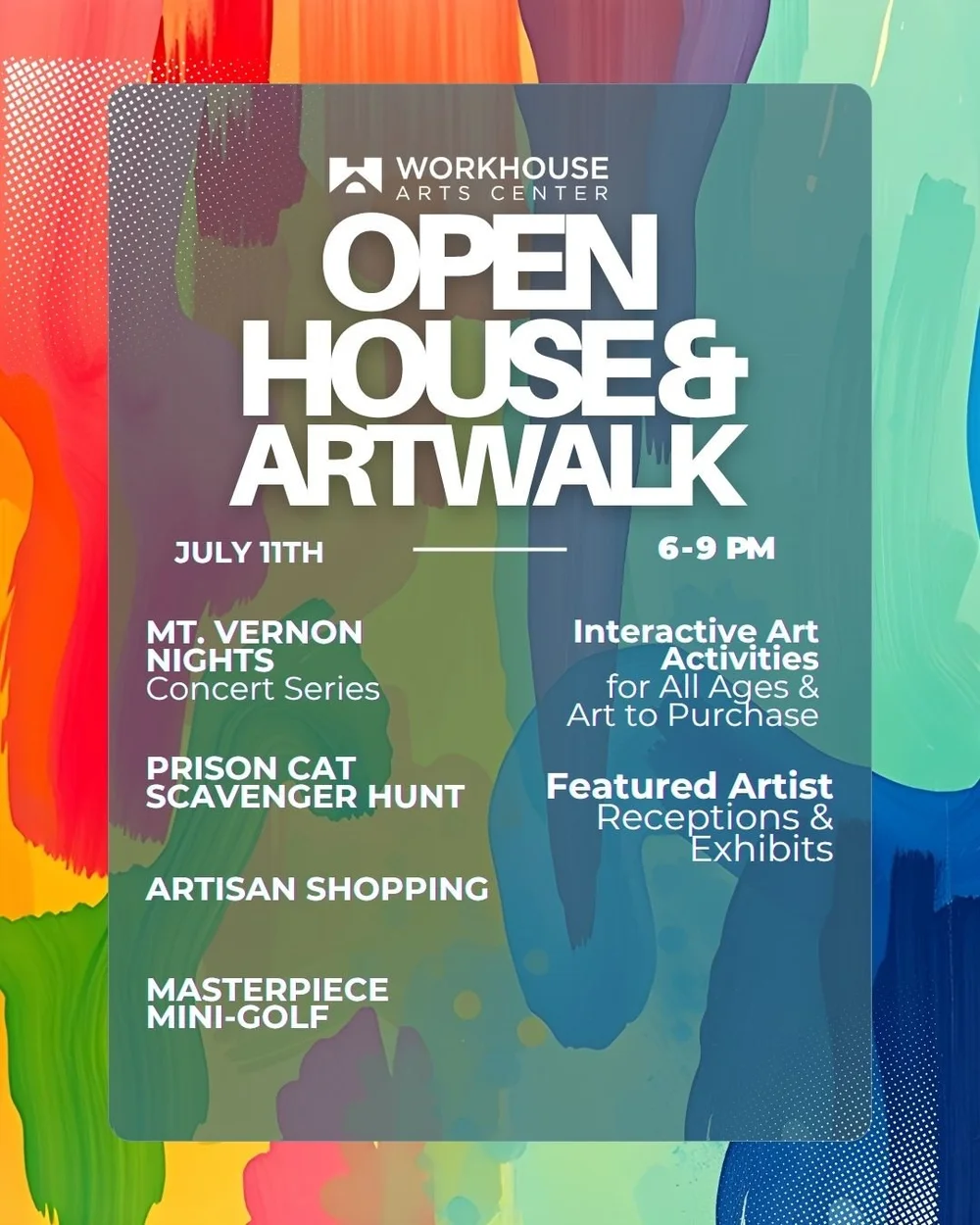 Open House and Artwalk at the Workhouse Arts Center in Lorton