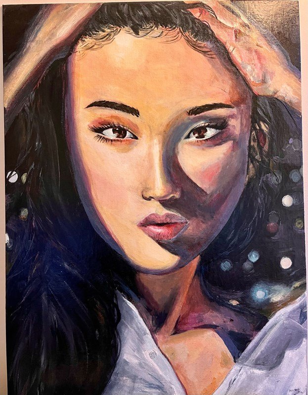 Presence, 2022
Bentara Babanayan
Acrylic on canvas panel
21in x 17 1/2in
NFS