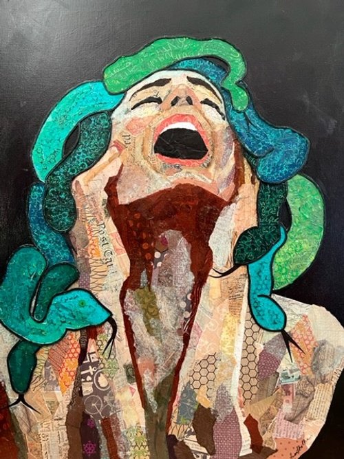 Medusa's Transformation
Anne Hollis, Union Mill ES
Mixed media collage
NFS