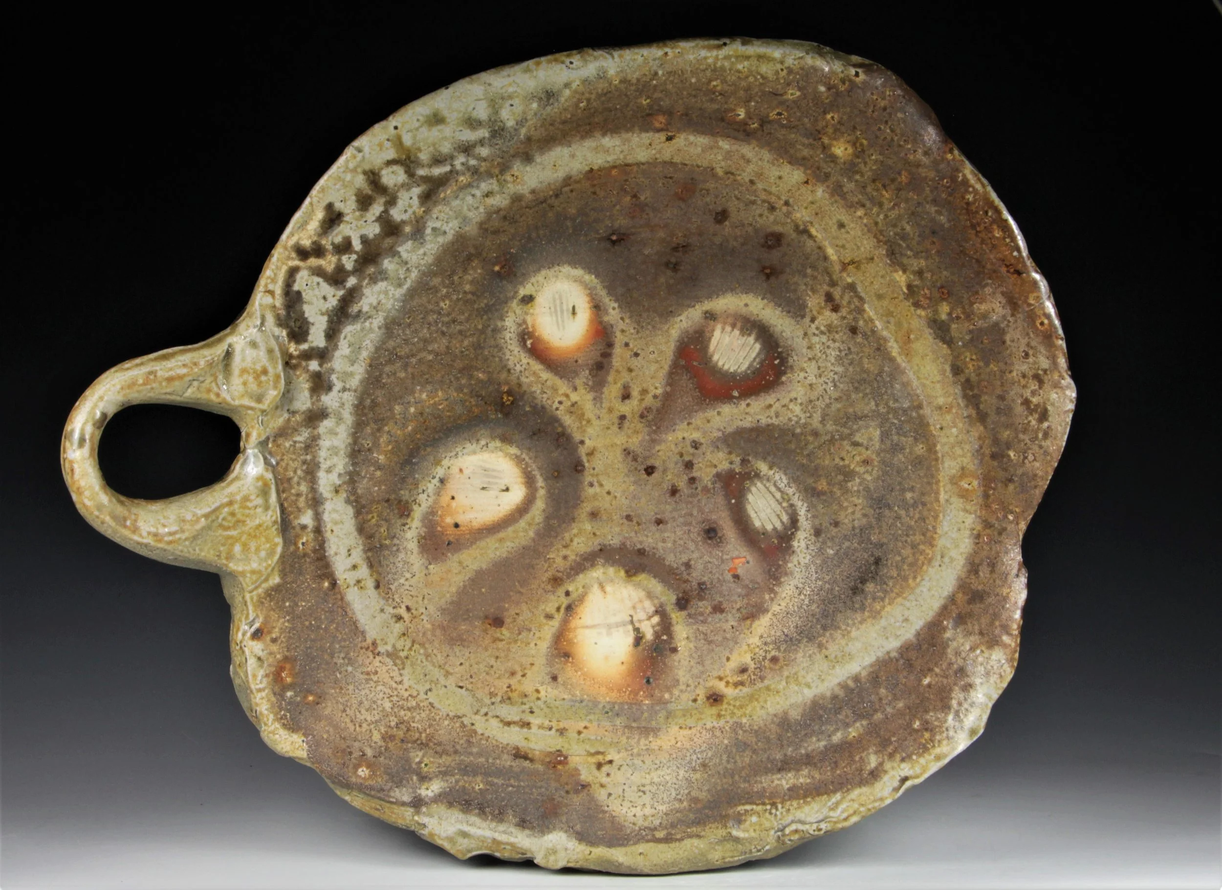  Tray With Seashells  
Allison Severance, Maryland, 2021, Stoneware, wood/salt fired, 2 in x 12 in x 10 in, 
$104