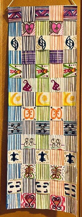 Squares of life, 2022
Bonita Hummel
Marker on paper
16 1/2in x 6in
NFS