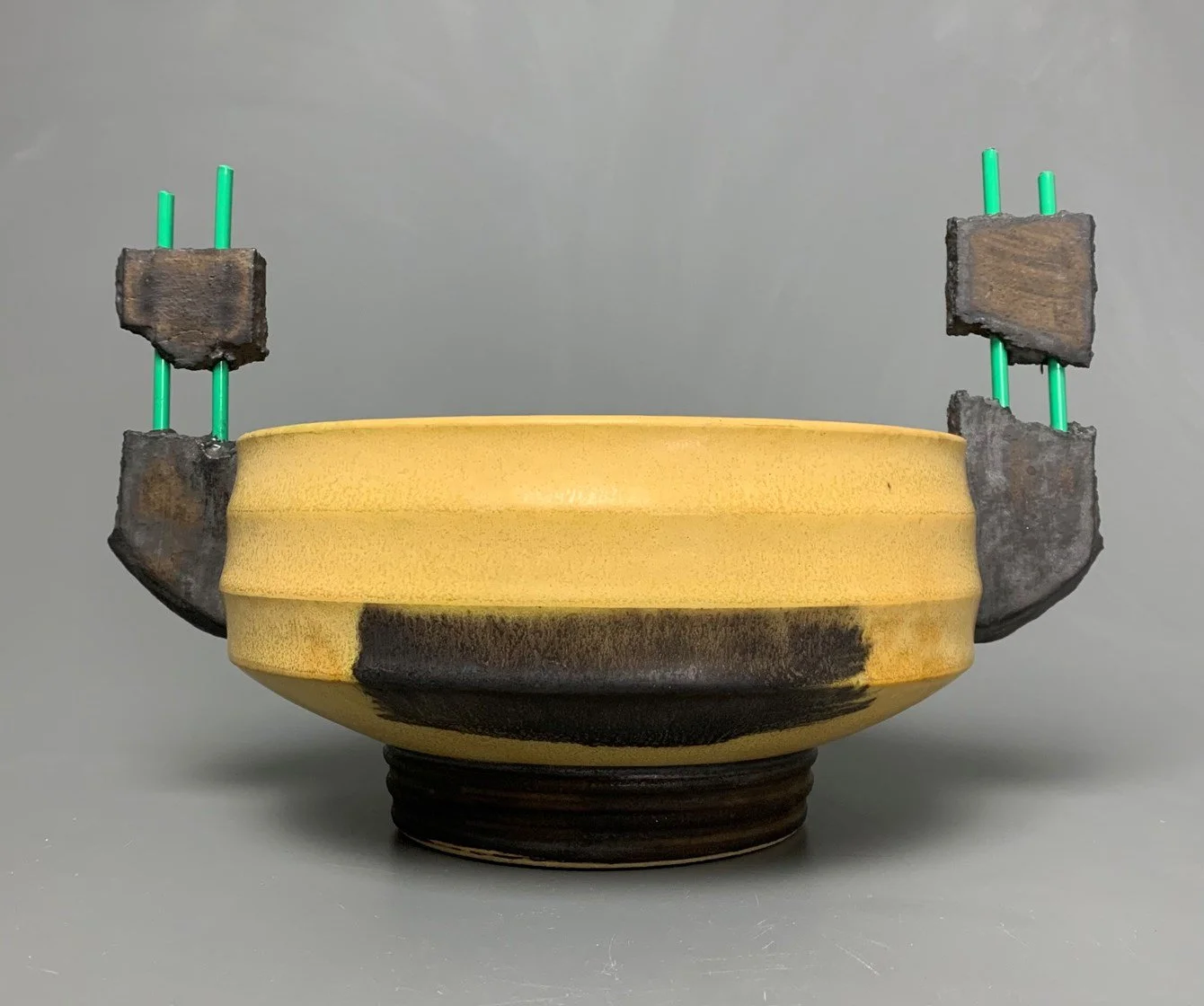  Ruins Series Bowl  
Mike Bowen, West Virginia, 2021, Stoneware, reduction and steel fired
8 in x 12 in x 9 in
$150