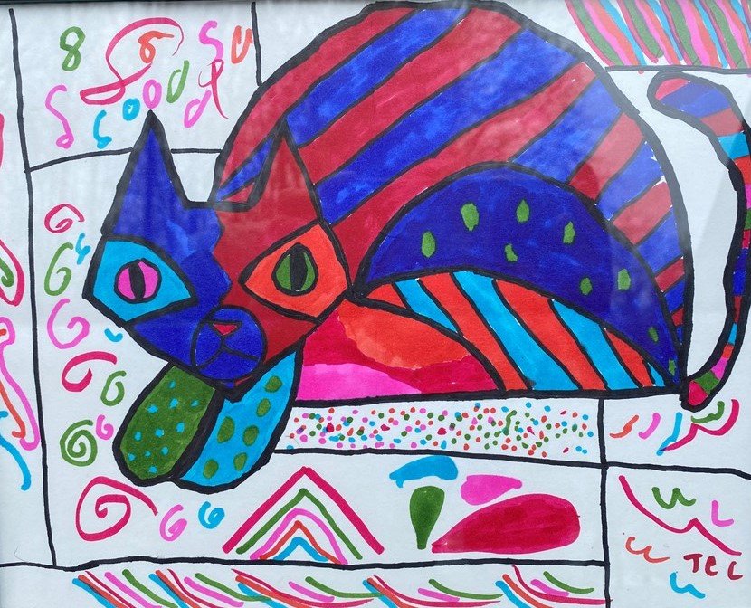 Colorful Cat, 2021
Tobin Coolbaugh
Marker on paper
10in x 8in
NFS