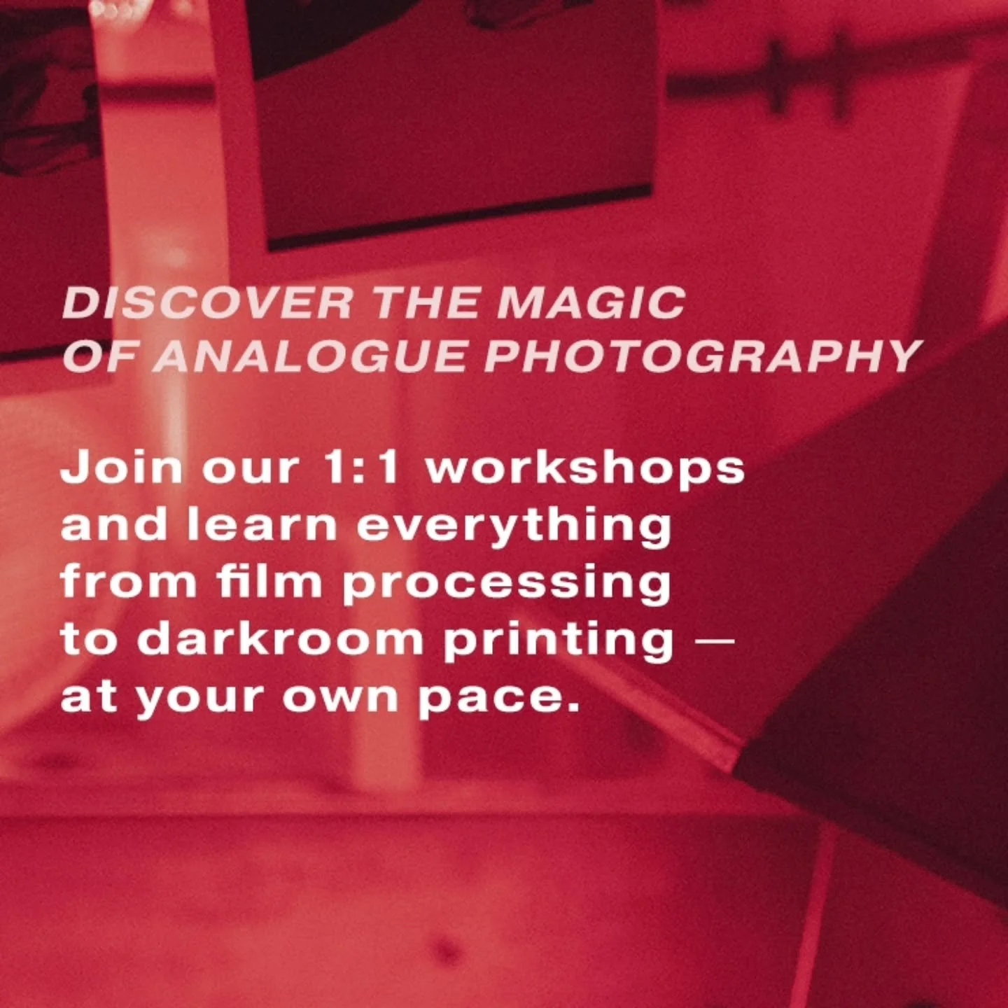 Ever wanted to experience the magic of the darkroom? 🌙

Our 1:1 analogue photography workshops are the perfect way to learn &mdash; whether it&rsquo;s developing your own film or printing your images by hand.

🎞 Choose your focus: Film Processing o