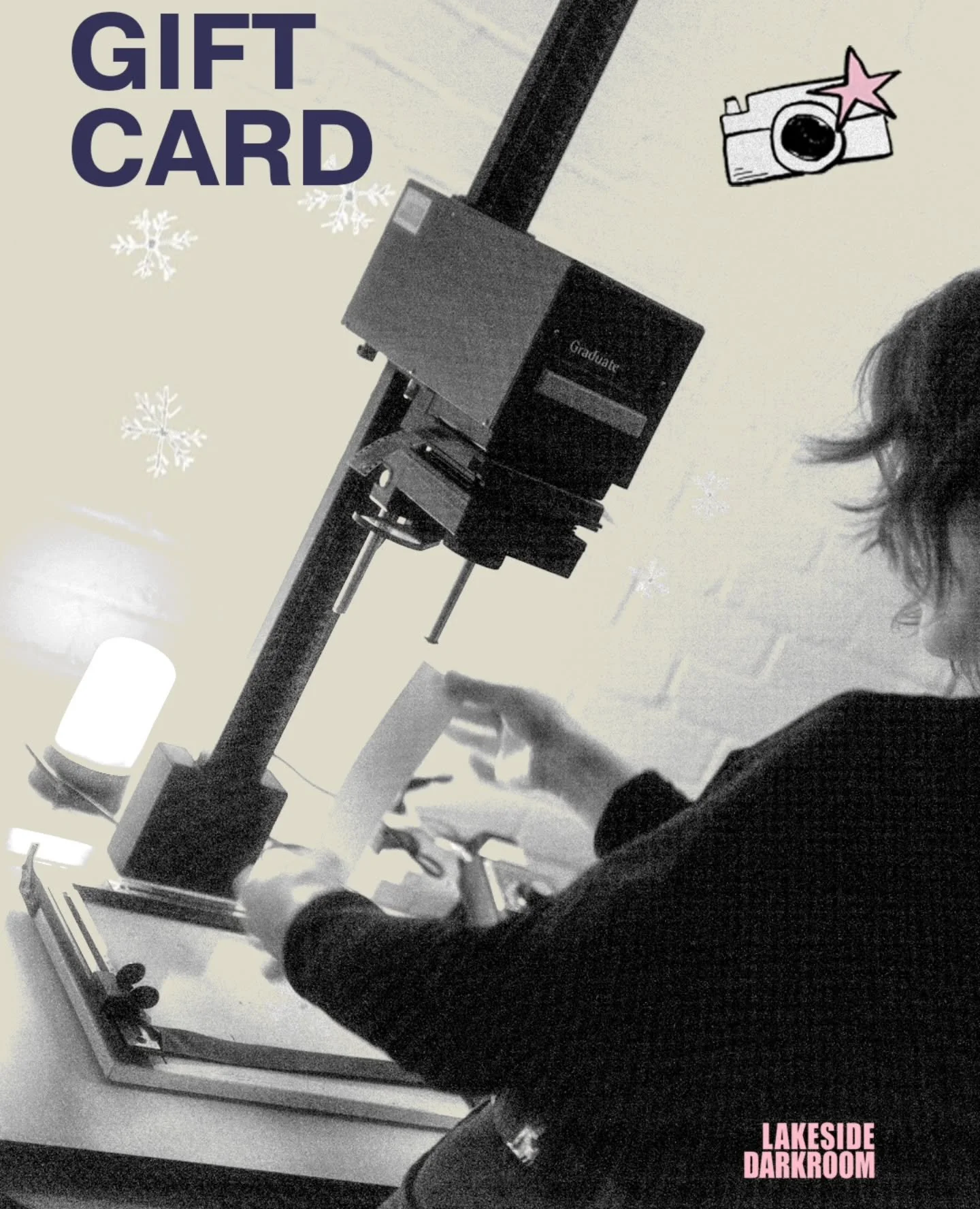 Give the gift of creation this winter. ❄️✨

Our gift cards unlock film processing workshops, darkroom sessions, and more&mdash;the perfect present for the analogue lover in your life.

We remain open over the winter break, so the magic can start anyt
