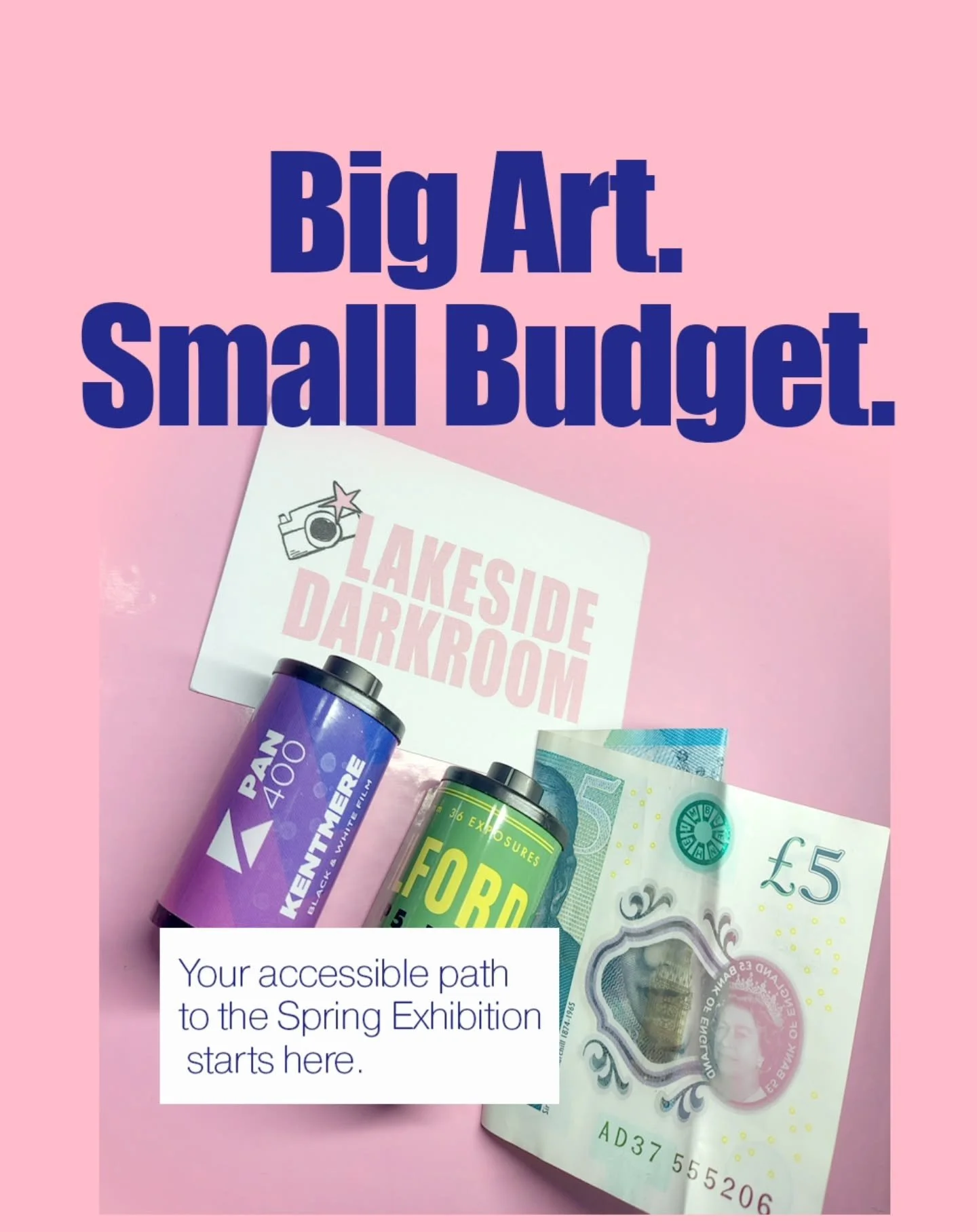 Small pockets budget!

This is how you build a portfolio for our Spring Exhibition on a real-world budget. 

A structured, affordable member's plan that proves great art comes from intention, not a big wallet. 
Swipe to see your path from film to wal