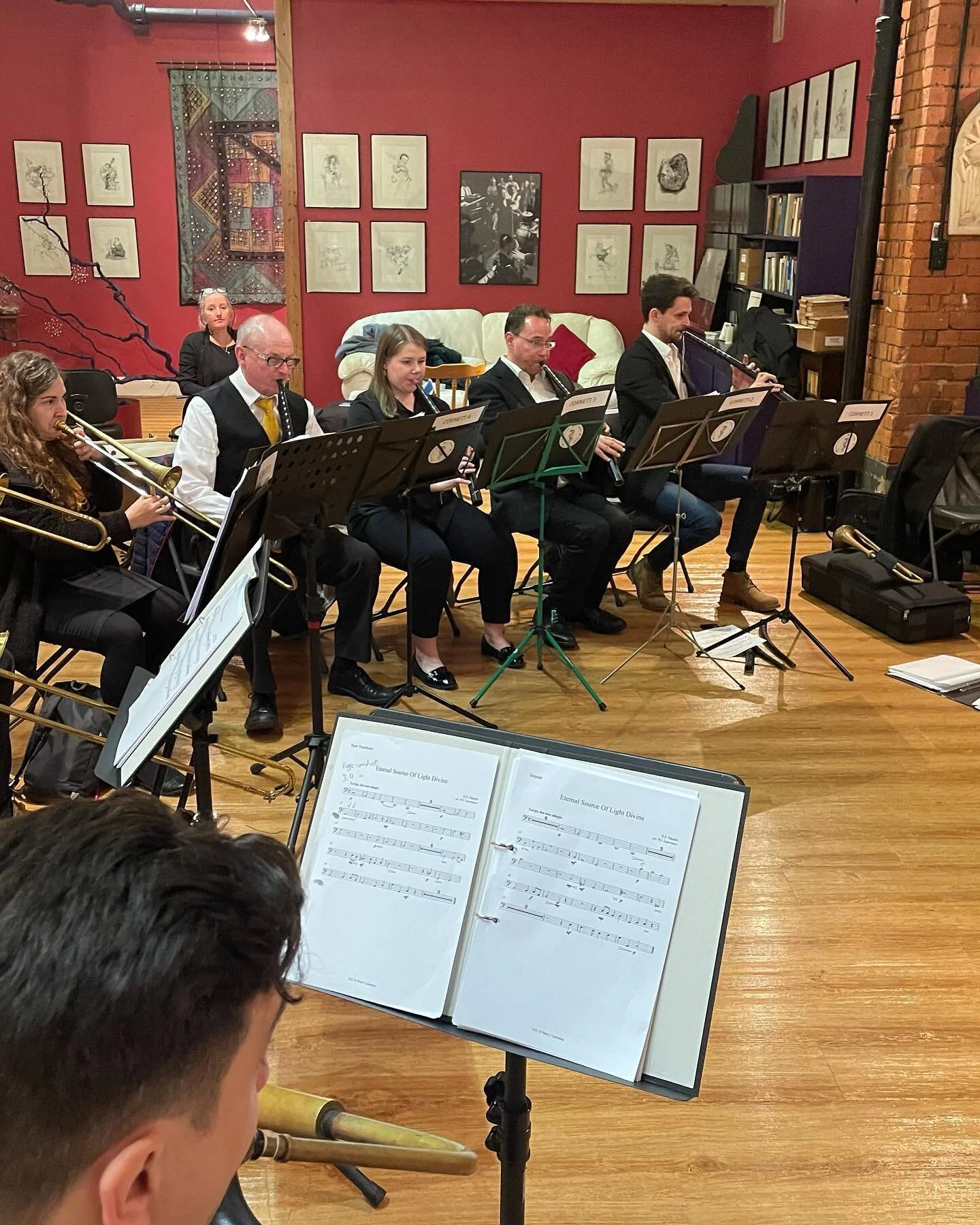 A EUROPEAN BAROQUE FANTASIA
WEDNESDAY 23rd FEBRUARY 2022 at 7:30pm 

Some photos from our rehearsal on Friday evening! 

#baroquemusic #baroque #baroquestyle #trumpet #naturaltrumpet #horn #naturalhorn #music #classicalmusic #musician #musicians #mus