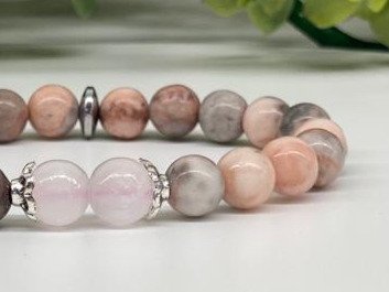 Pink Zebra Jasper with Selenite 2.jpeg