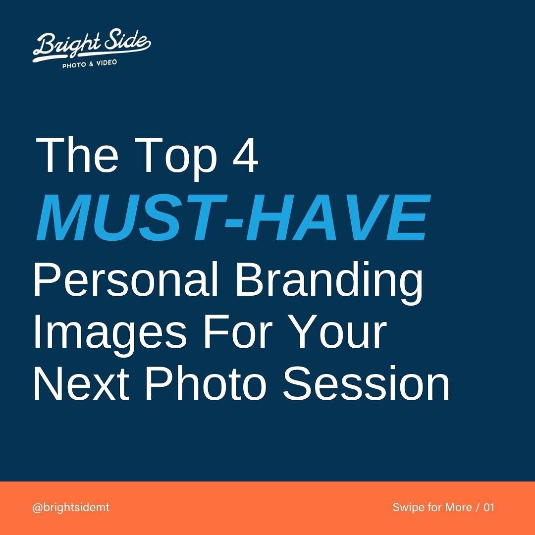 Great photos create emotional connections and build trust in your brand. 

Here are 4 must-have personal branding images that will engage your audience help tell more of your story:

1️⃣ Profile Pic

a.k.a. The headshot. This is the single best marke