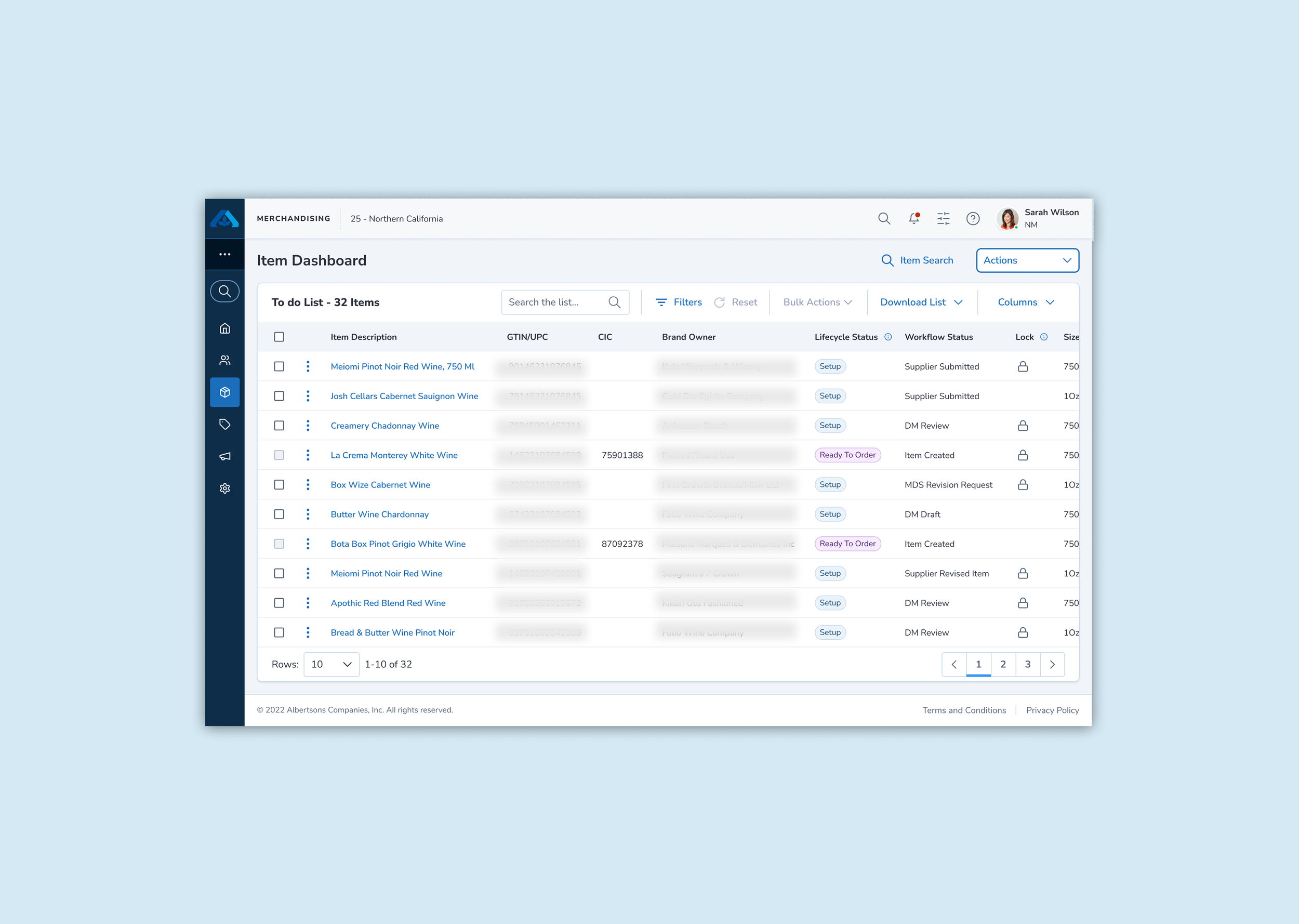 Item onboarding experience