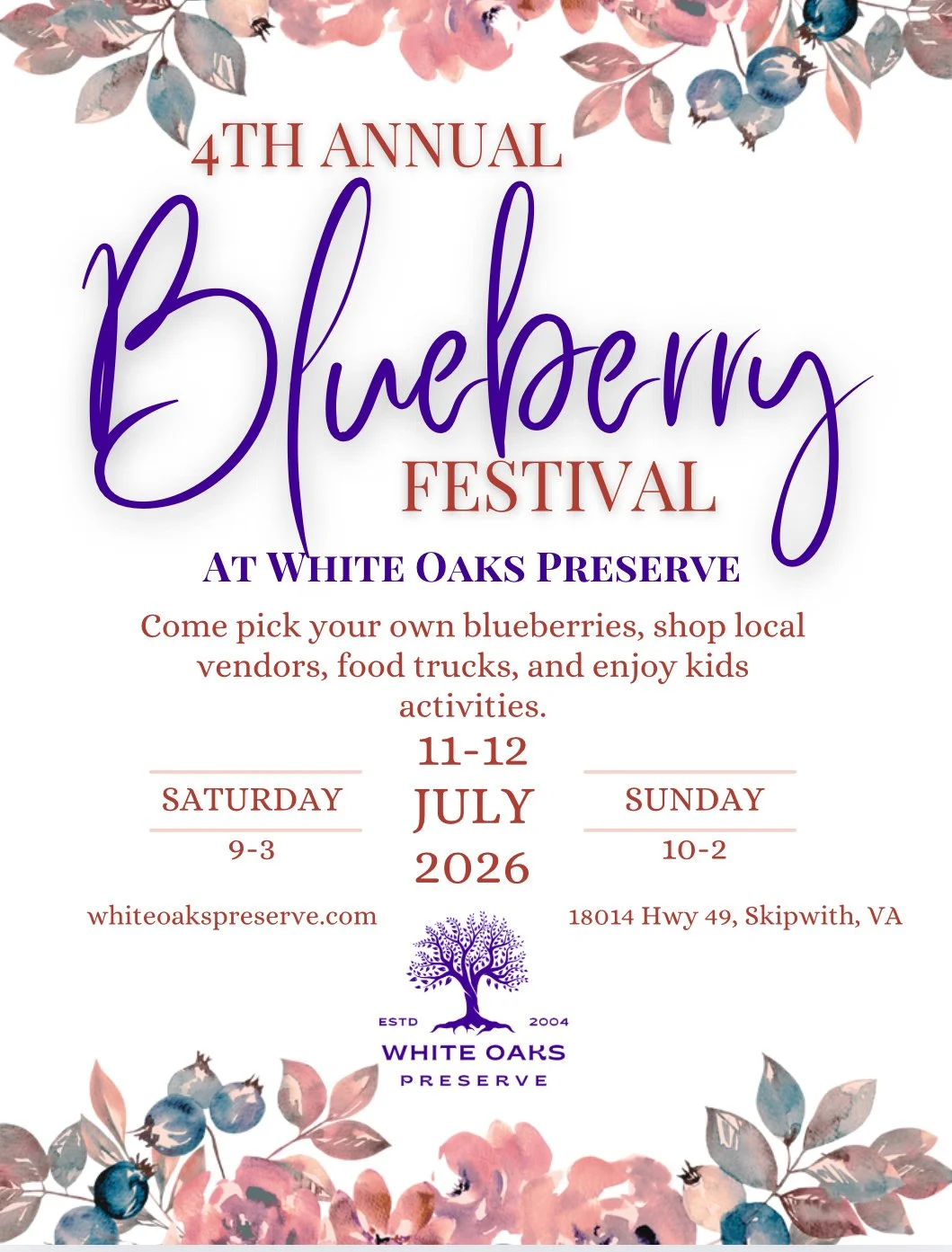 4th Annual Blueberry Festival