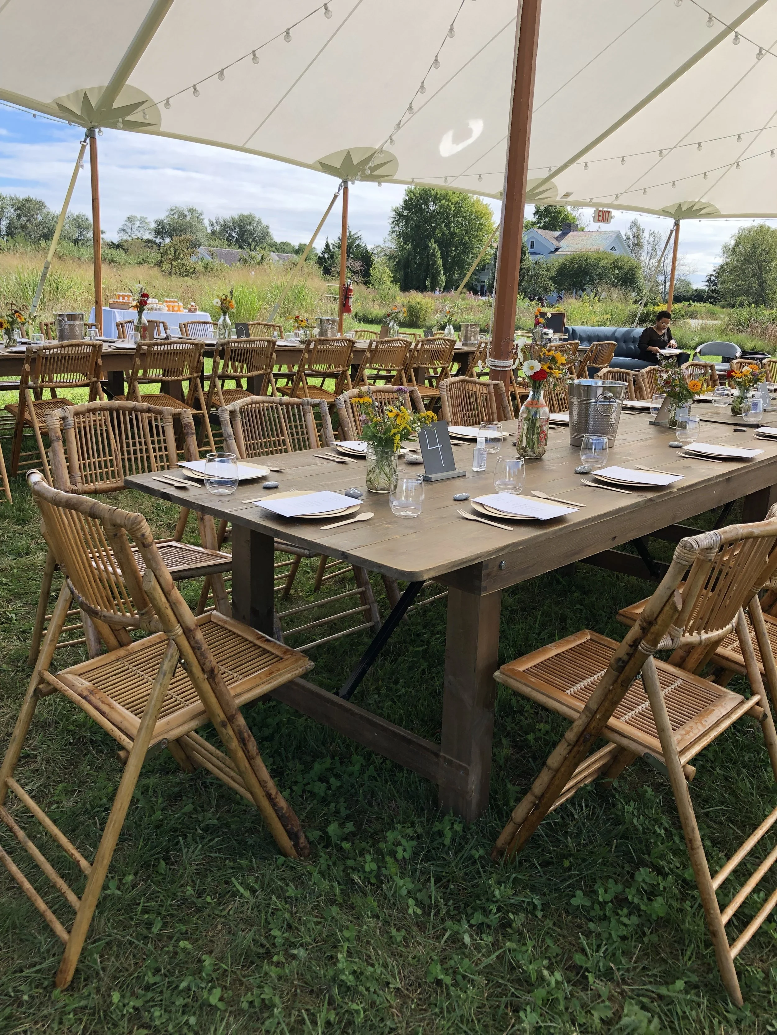 long island ny wedding set up