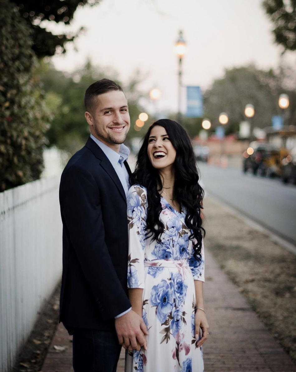 Alina &amp; John Downtown Pensacola Engagement 