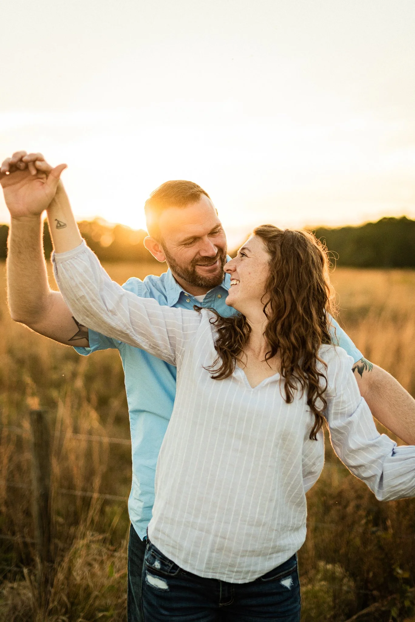 Ashley + Matt’s Sweet Backyard Engagement