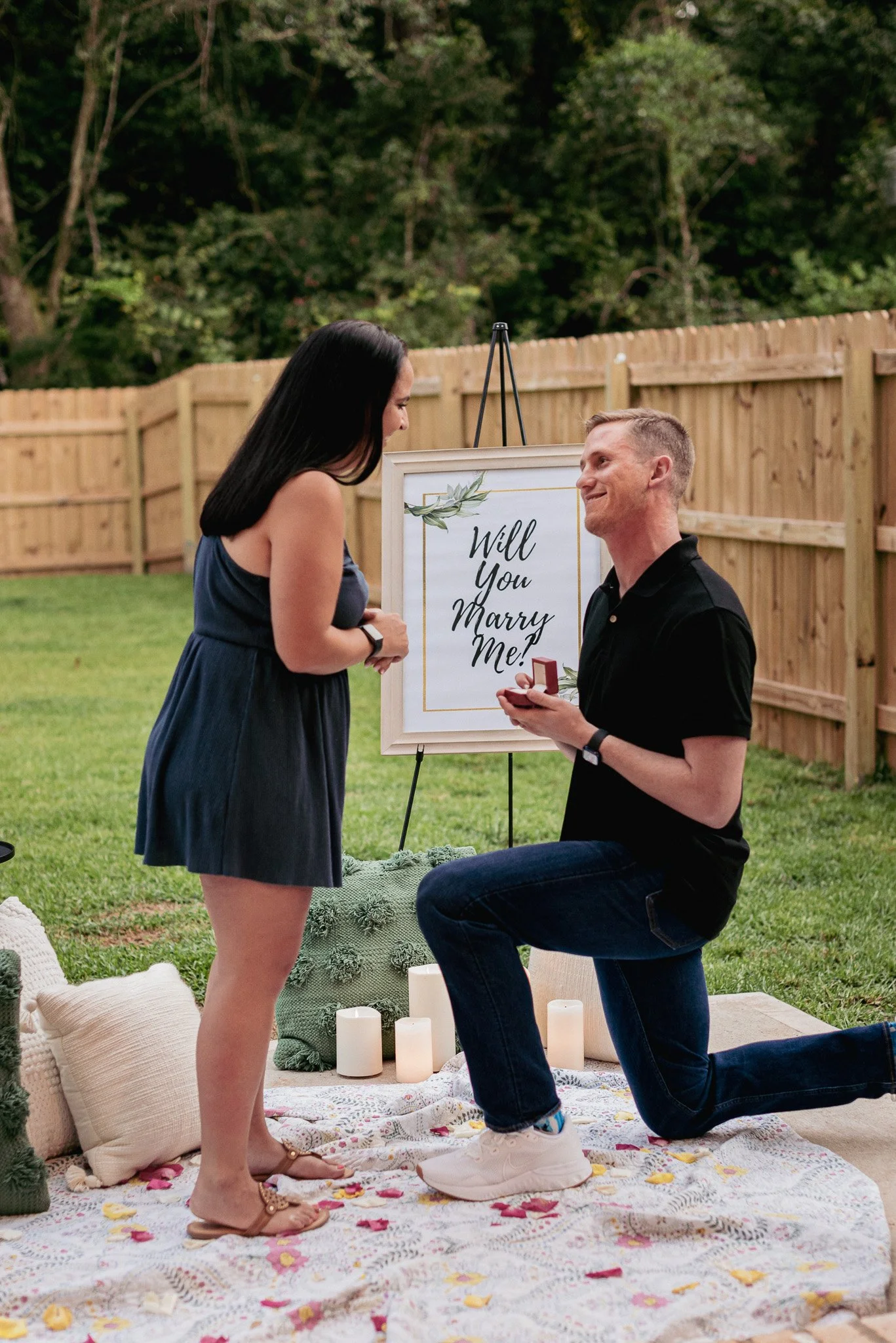 Ryan + Kaley’s Perfect Backyard Proposal