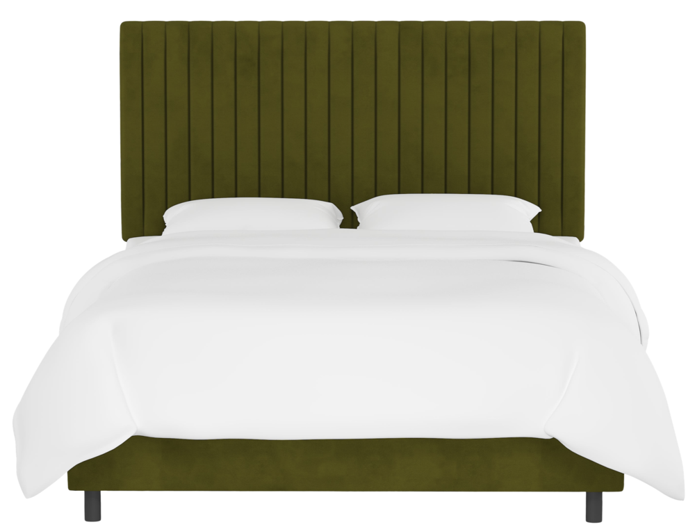 Queen Bed , Velvet Applegreen