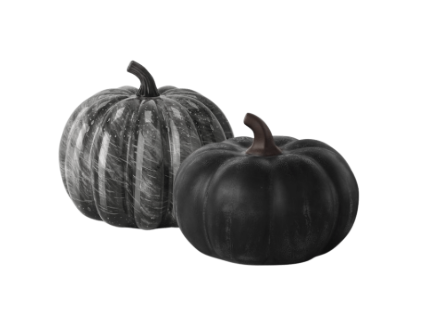 Black decorative pumpkin