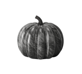 Gray marbled decorative pumpkin