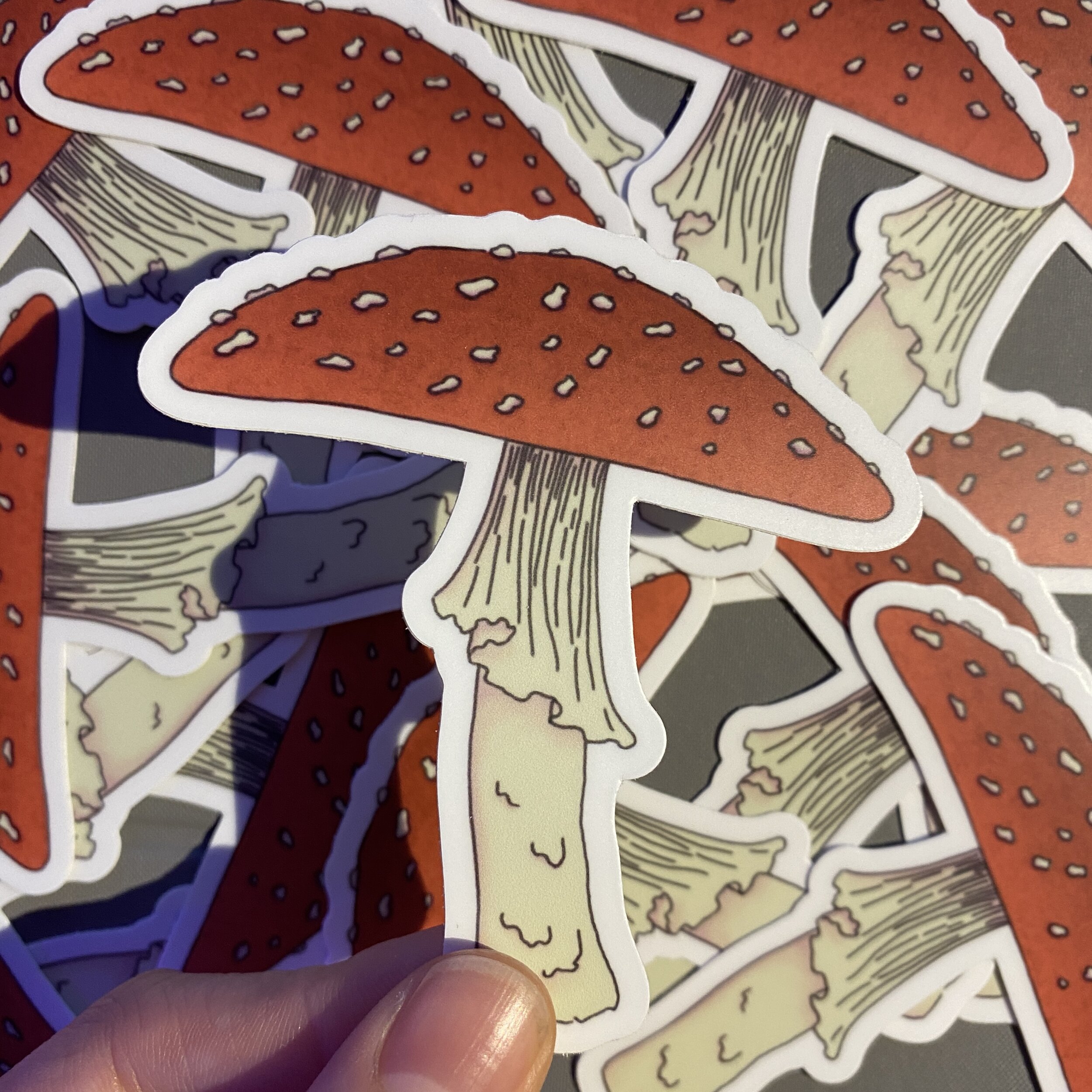 Toadstool Mushroom Sticker