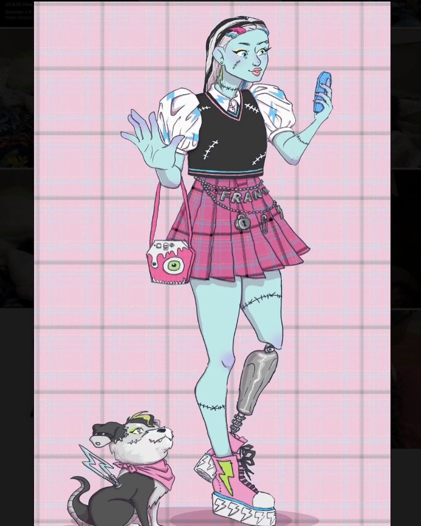 I&rsquo;ve always been a @monsterhigh fan since the line came out and Frankie was my favorite so you know I had to draw the redesign of them!!

Please don&rsquo;t use or repost my work in any way shape or form without my consent. Thank you

#monsterh