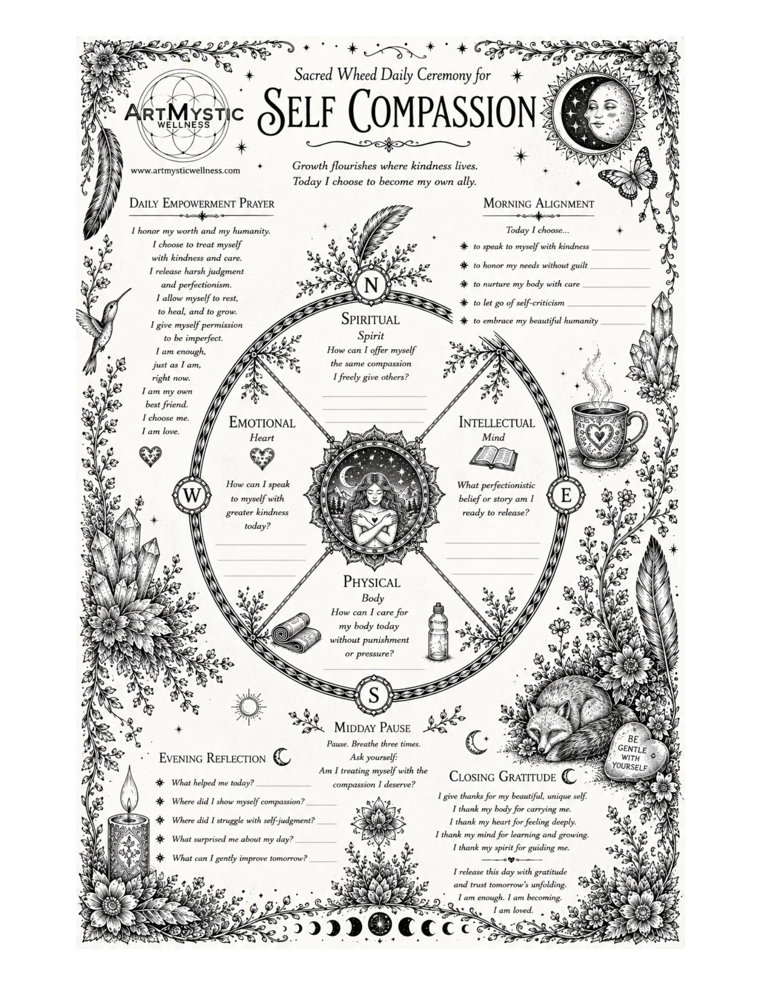 Sacred Wheel Daily Reflection: Self-Compassion