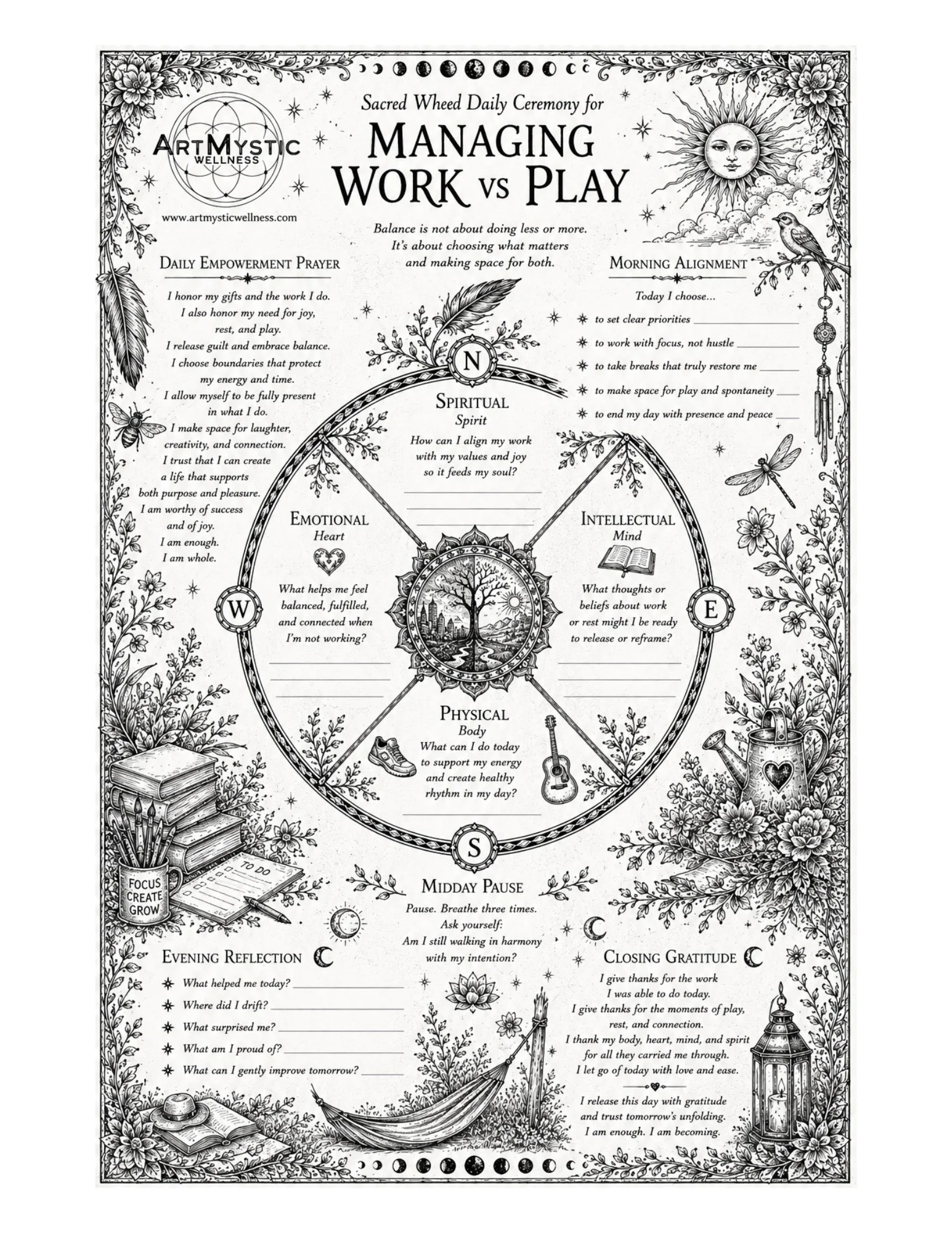 Sacred Wheel Daily Reflection: Work vs Play