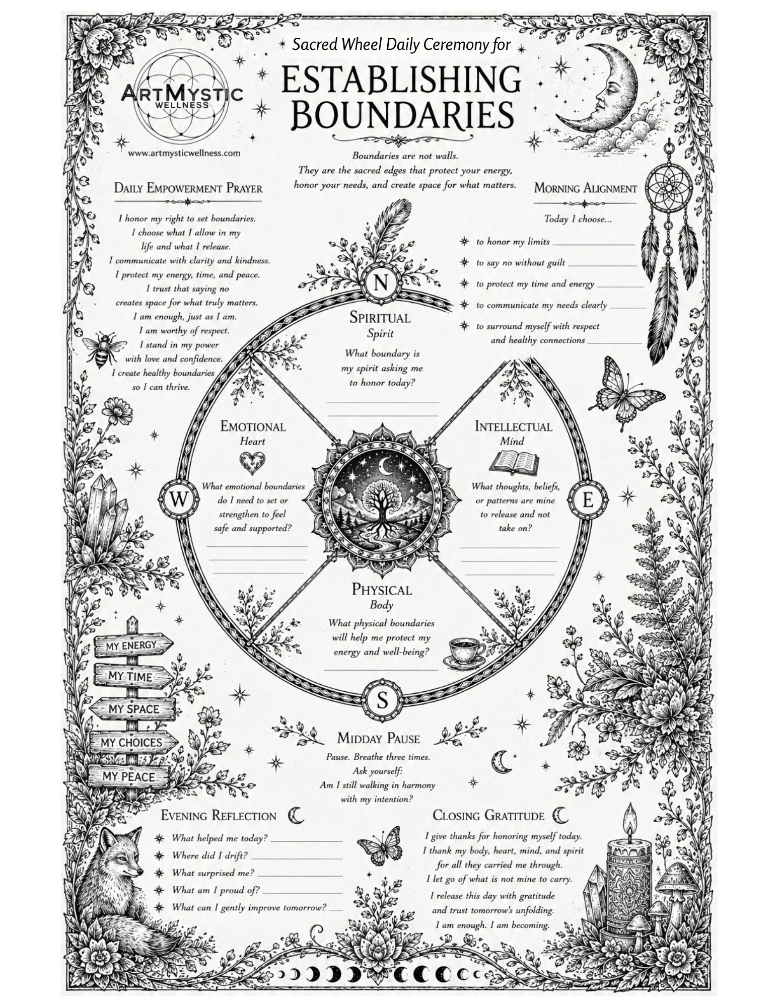 Sacred Wheel Reflection for Establishing Boundaries.jpg