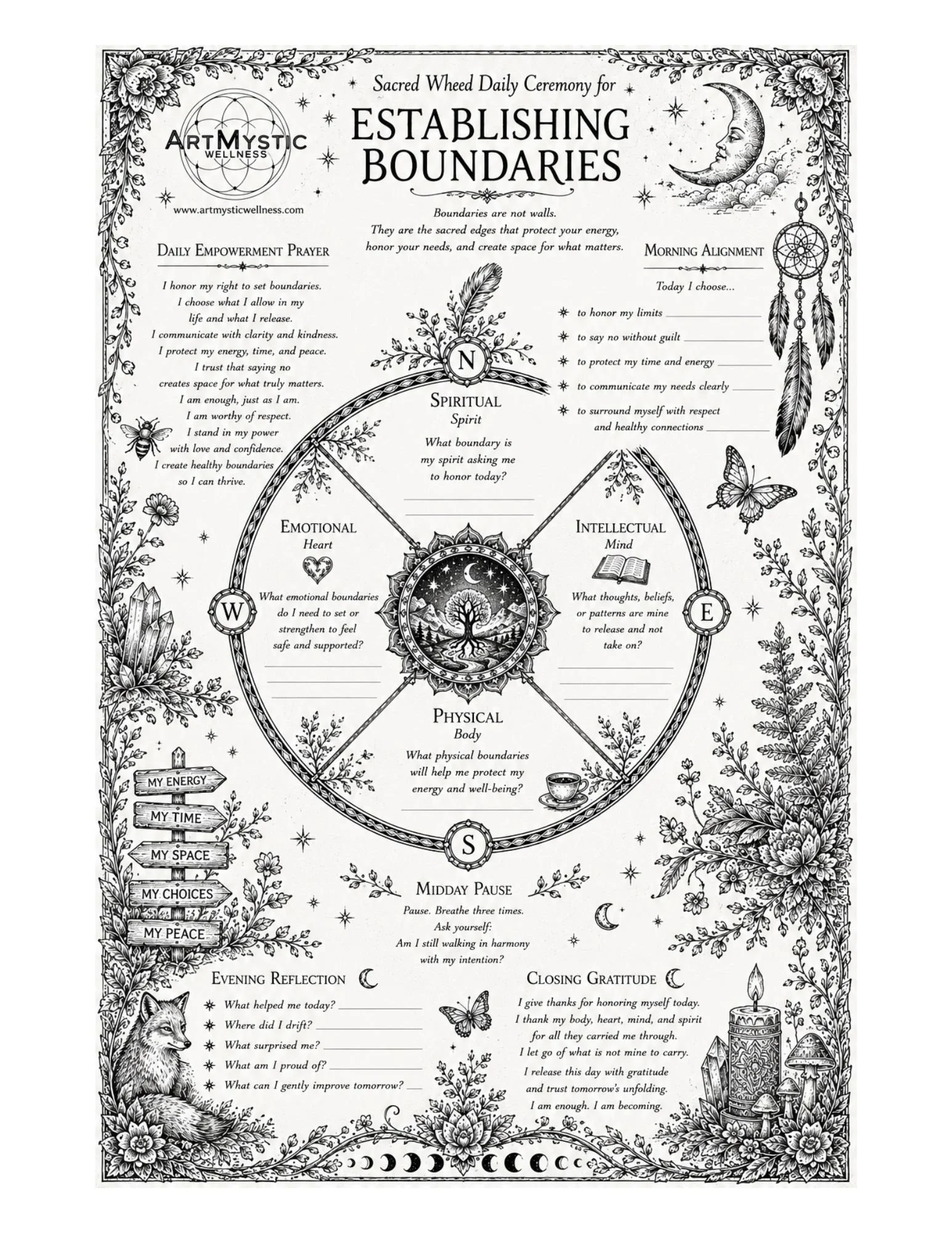 Sacred Wheel Daily Reflection: Establishing Boundaries
