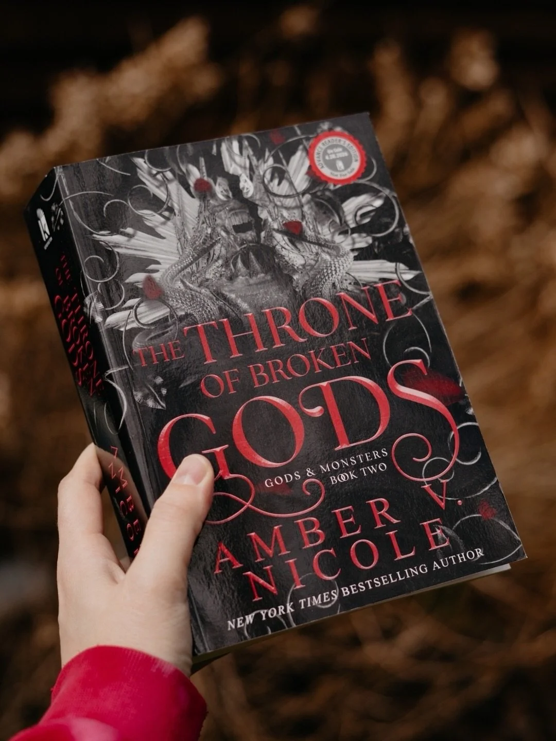 Where there are Gods, there are also Monsters...
⠀⠀⠀⠀⠀⠀⠀⠀⠀
It&rsquo;s here!! Happy Re-release Day to @amber.v.nicole and book 2 of her Gods and Monsters series! This week the Deluxe Special Edition hit shelves and get ready&hellip; its a thicc one 👀