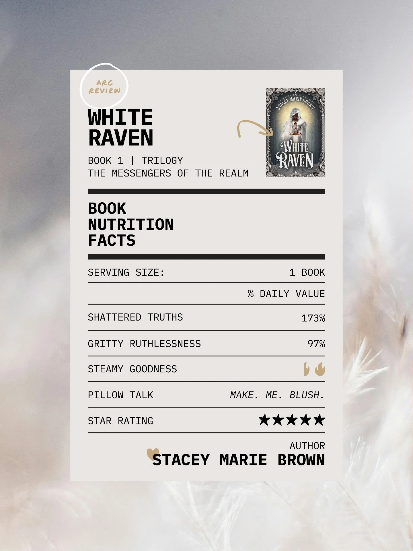 ✨ Time to eat up! ✨ 𝑾𝒉𝒊𝒕𝒆 𝑹𝒂𝒗𝒆𝒏
⠀⠀⠀⠀⠀⠀⠀⠀⠀
The tension in this book is EVERYTHING.
Well, the excessive hate, the winks, and the tiniest sidekick help too.&nbsp;
⠀⠀⠀⠀⠀⠀⠀⠀⠀
White Raven is giving true &ldquo;I f-ing hate you&rdquo; energy that 