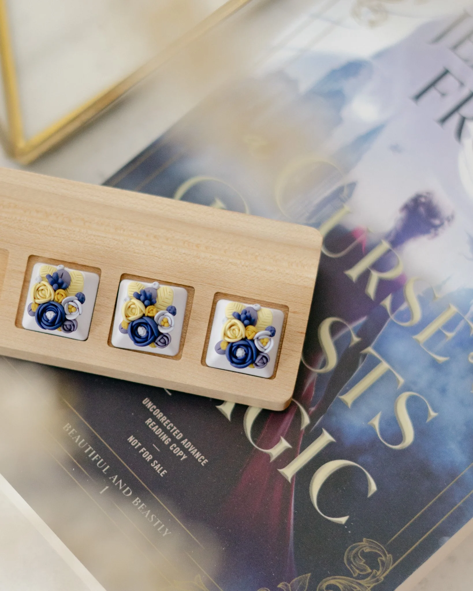 Bookish Artisan Floral Keycap