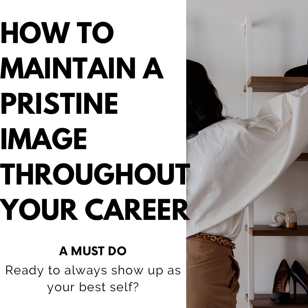 How to maintain a professional image throughout your career? 

🗣Simple, keep a professional image with the proper attire and maintain a good reputation in the workplace and online. 

🗣People tend to forget about online presence and how it's a direc