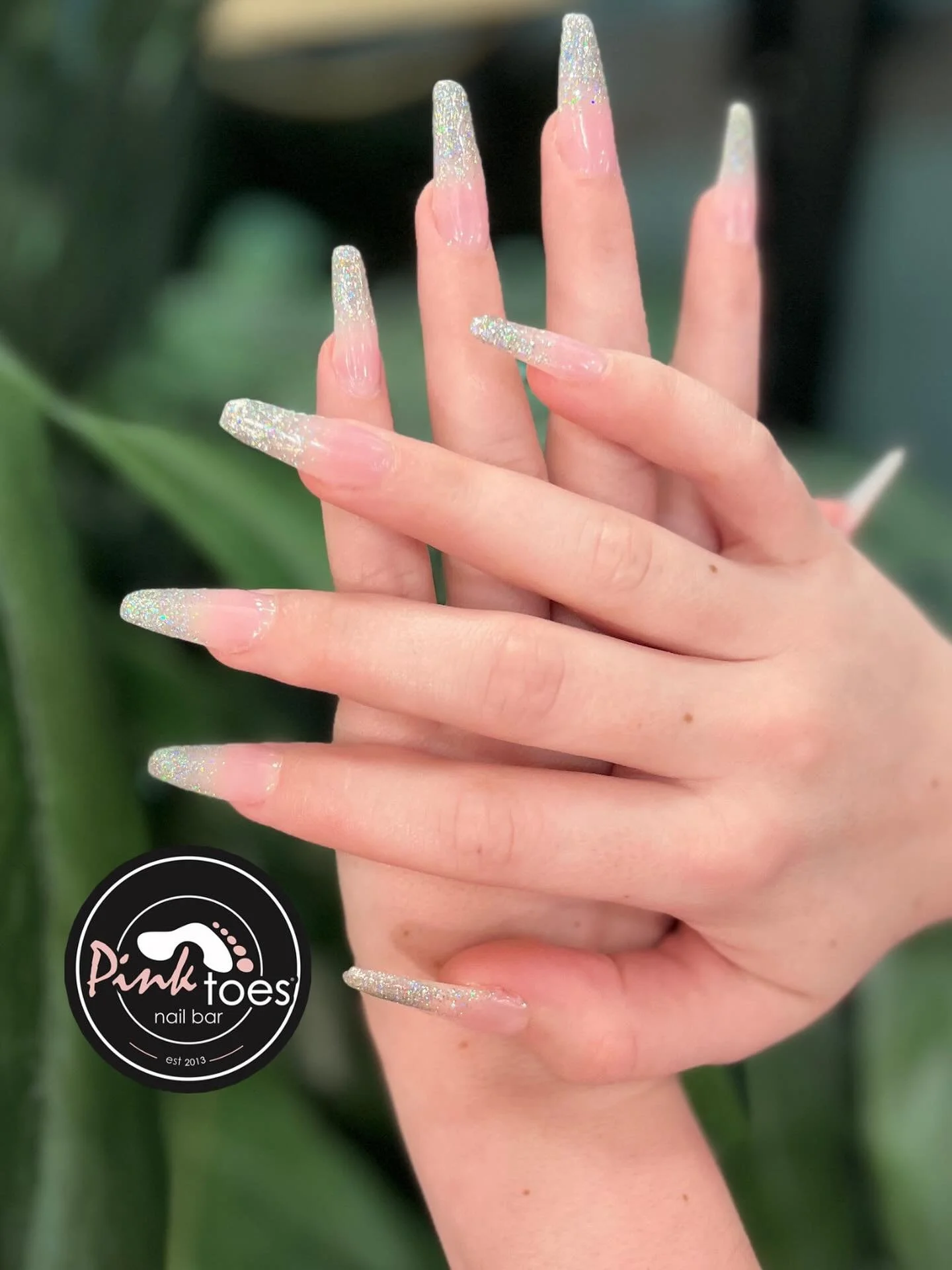 Sprinkled with sparkle and a little sass.
&bull;
#pinktoesnailbar
&bull;
&bull;
#pamperyourself #relax #revive #refresh #naturalnails #timeforrest #timetorelax #OPI #pedicure #manicure #peace #love #loveyournails #pinktoesnailbar #downtowndallas #dal