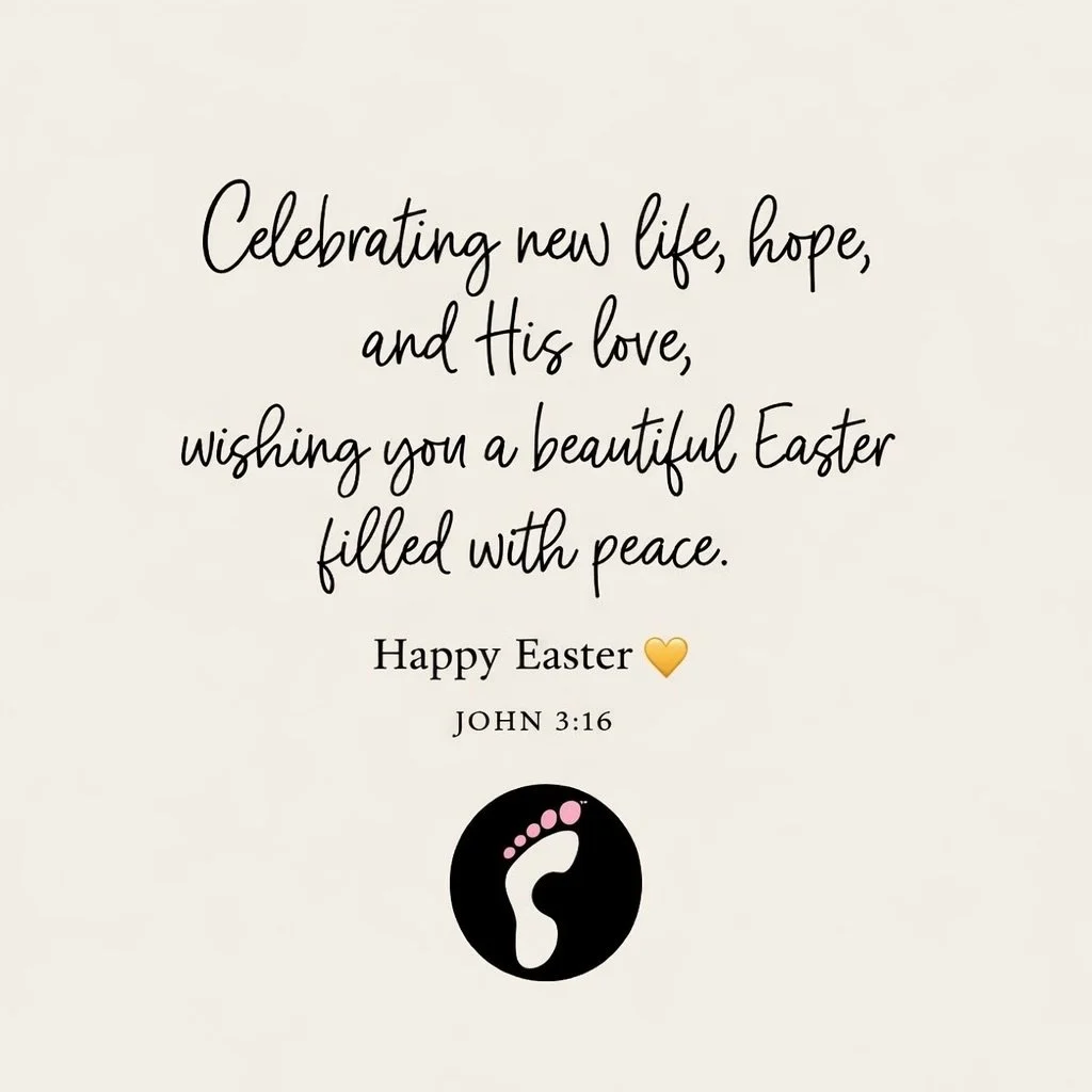 Happy Easter! 😇💛
Wishing you a day filled with peace, love, and new beginnings.
&mdash; Your Pink Toes Family