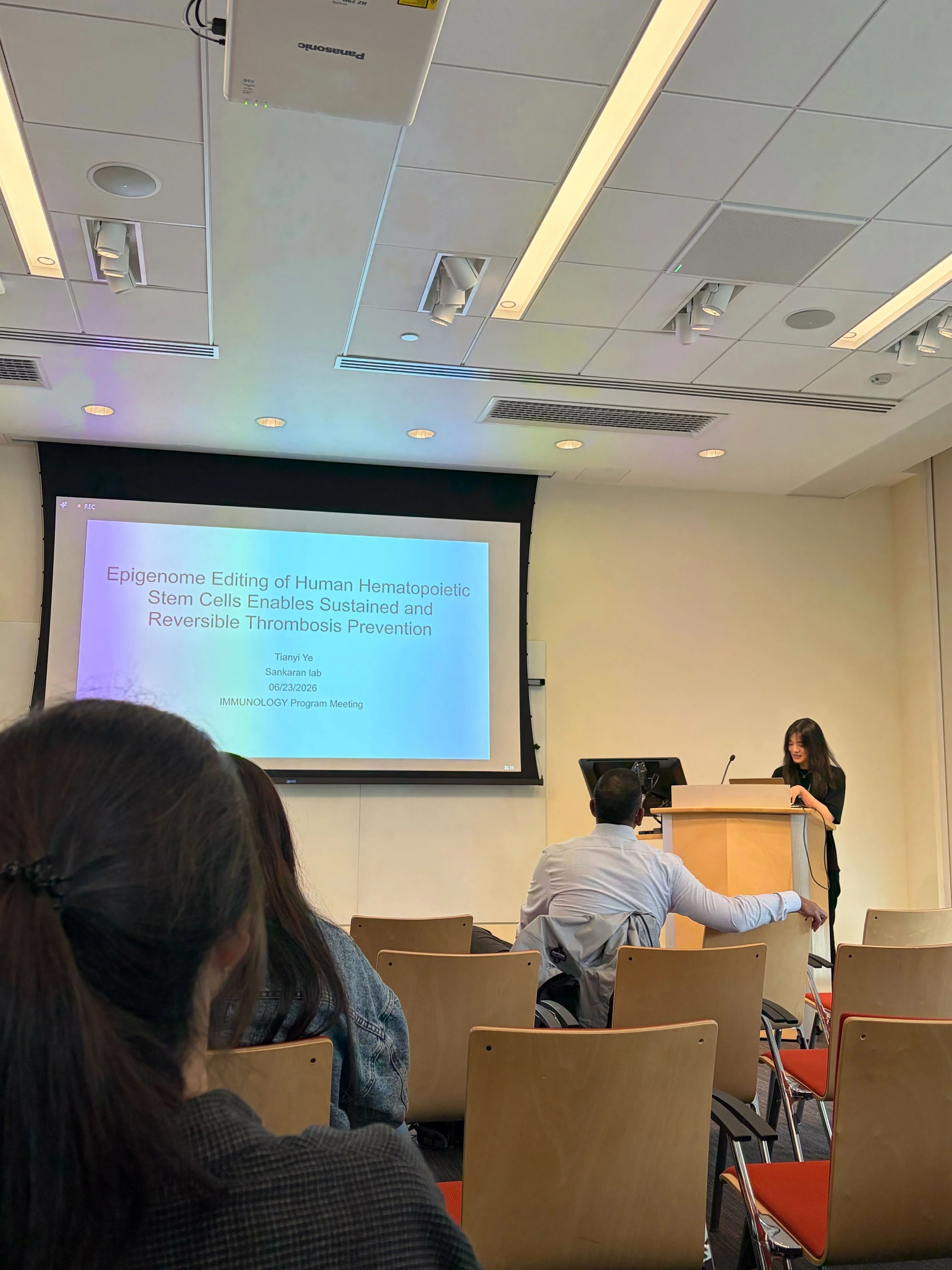Tianyi presents at the Immunology session - The Broad Institute June 2026