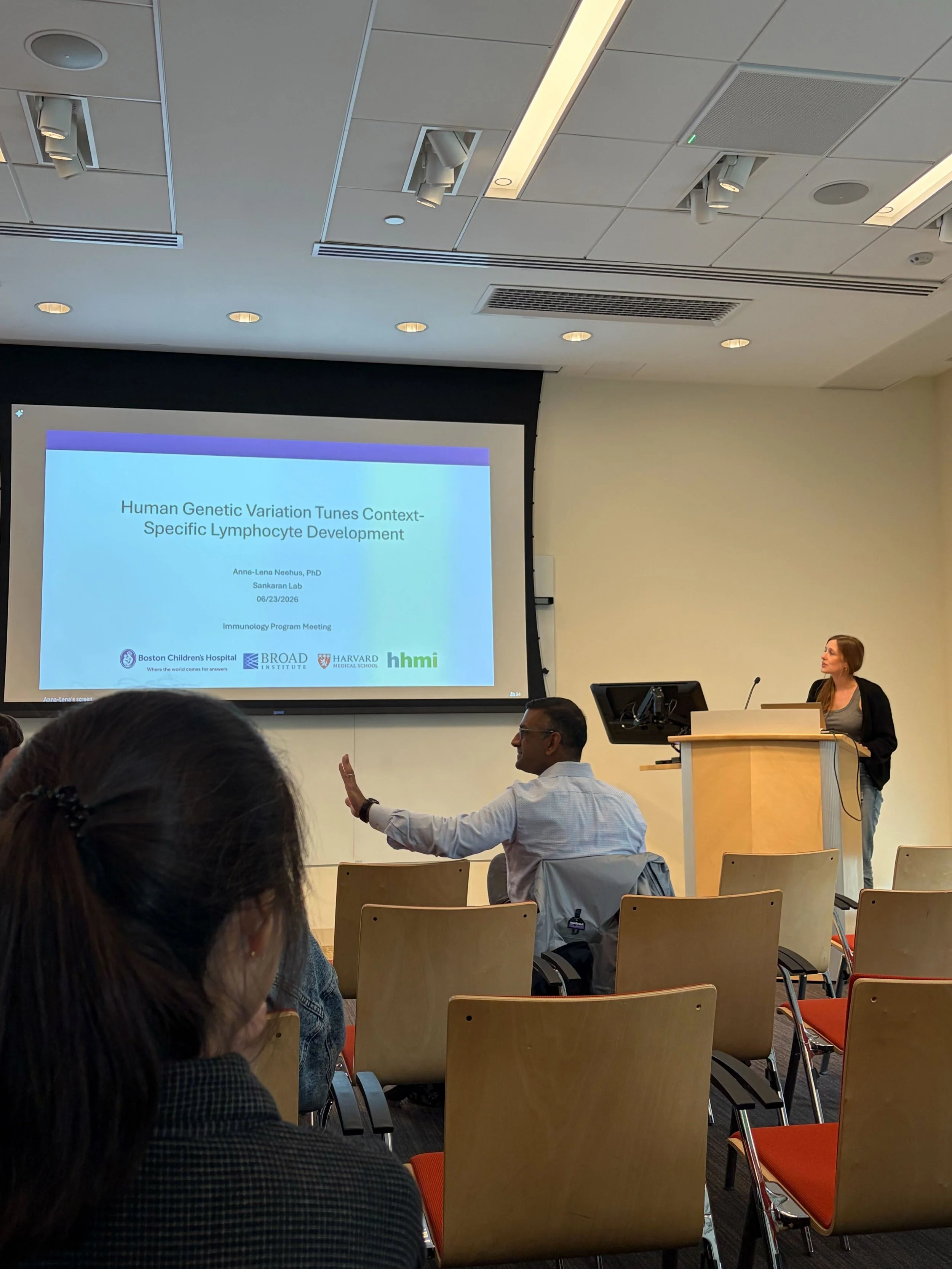 Anna-Lena presents at the Immunology session - The Broad Institute June 2026