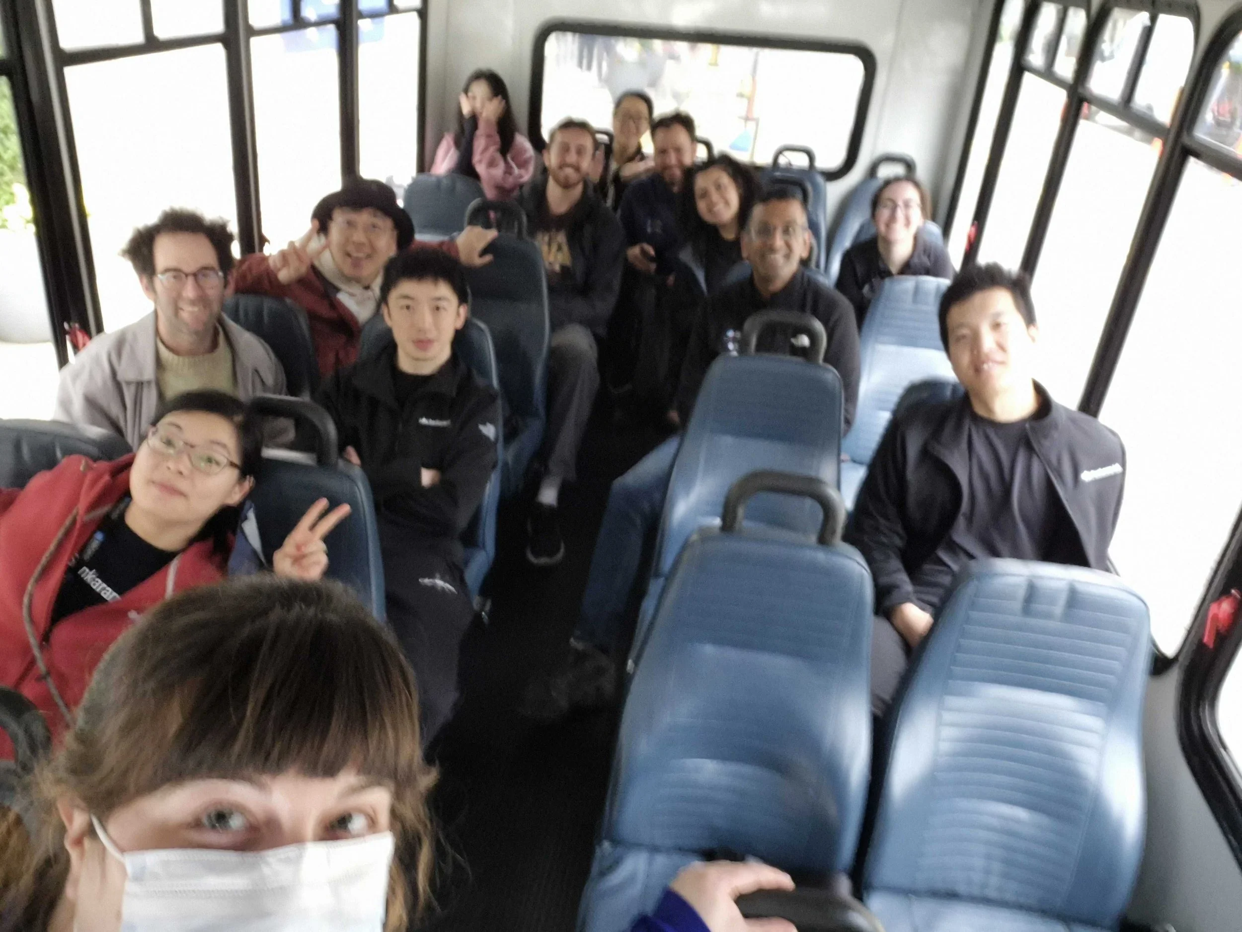 On our way to Blue Hills reservation in the patient shuttle - May 2026