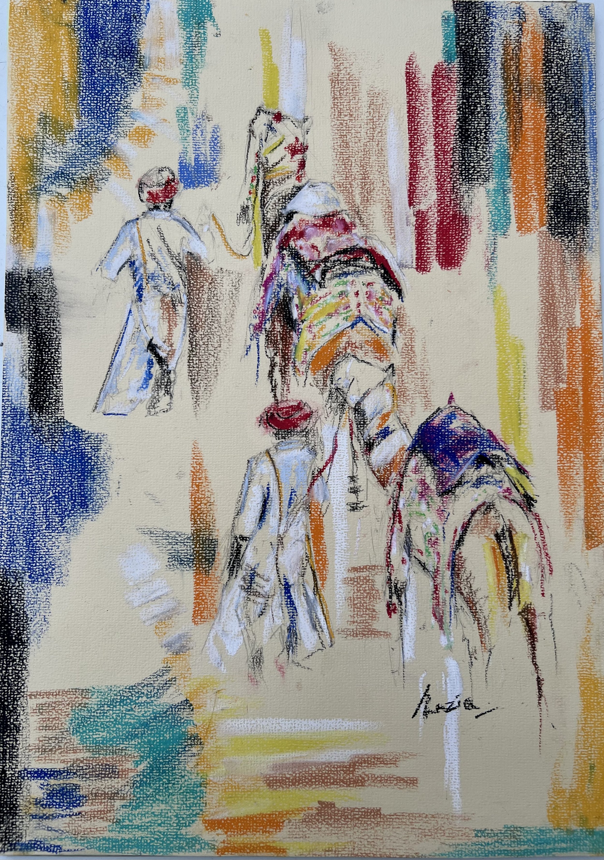 Desert 2 (Pastel drawing)