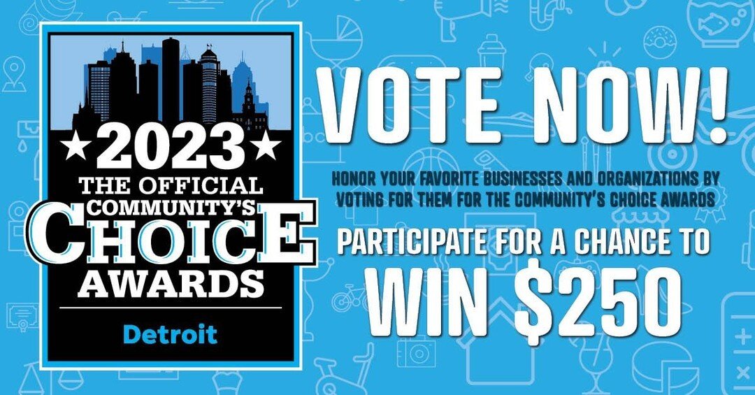 Namaste Yoga Center has been nominated for the Detroit Community&rsquo;s Choice Awards!

➡️Show us some love by casting your vote under &quot;Sports &amp; Fitness &gt; Yoga/Pilates Studio&quot; via the link in our bio.

✅You can vote once per day up 