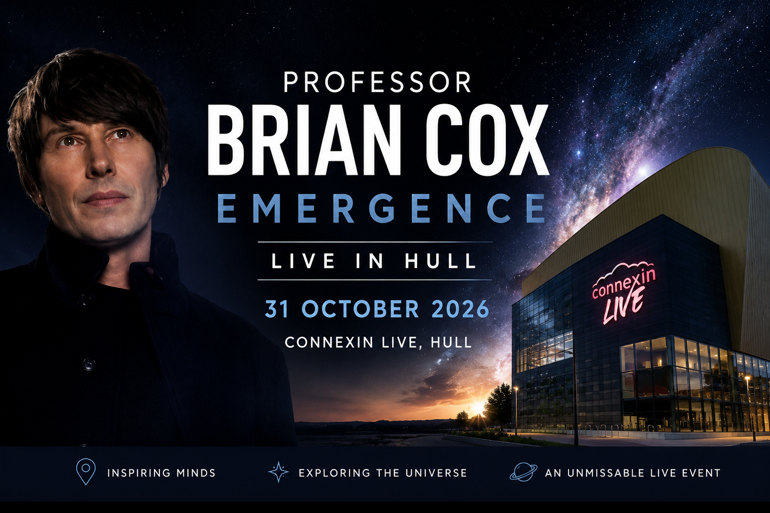 Where to Stay for Professor Brian Cox's Hull Show