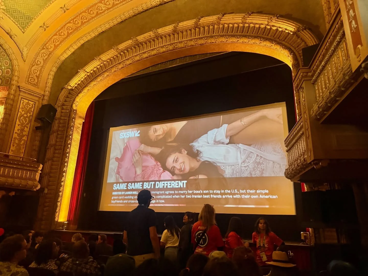 SXSW has been a helluva good time so far. First screening of @samesamebutdifferentfilm was funnnn! Many laughs, so proud of everybody! Scoring this was a dream. Directed by @laurencnoll written by @daliarooni, this tune sung by the one and only @yasi