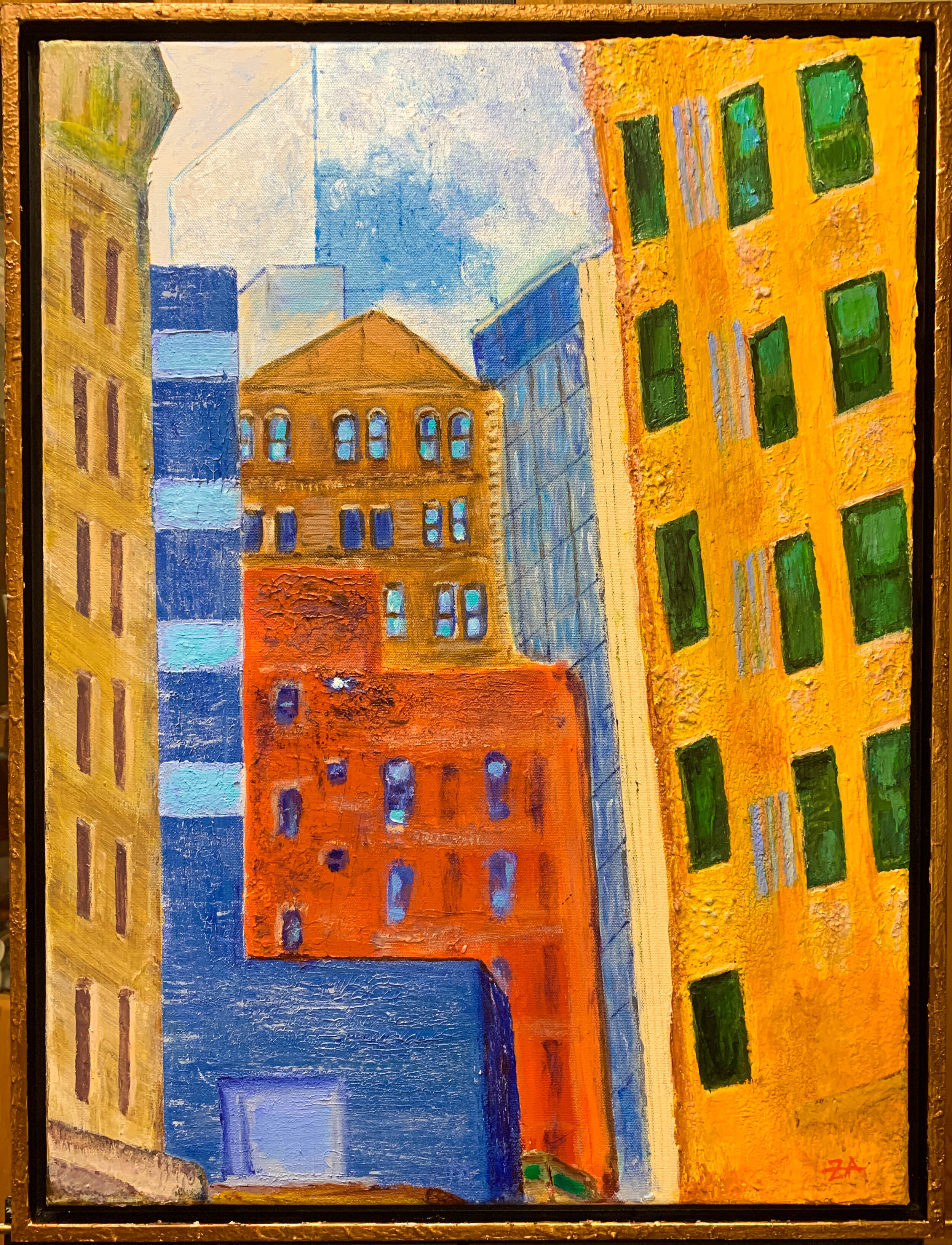City Beyond the Roofs (18x24)