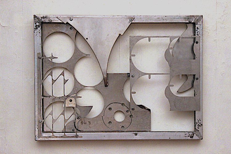 Trapezium, 2014 Aluminum and steel 23 x 31 x 2"